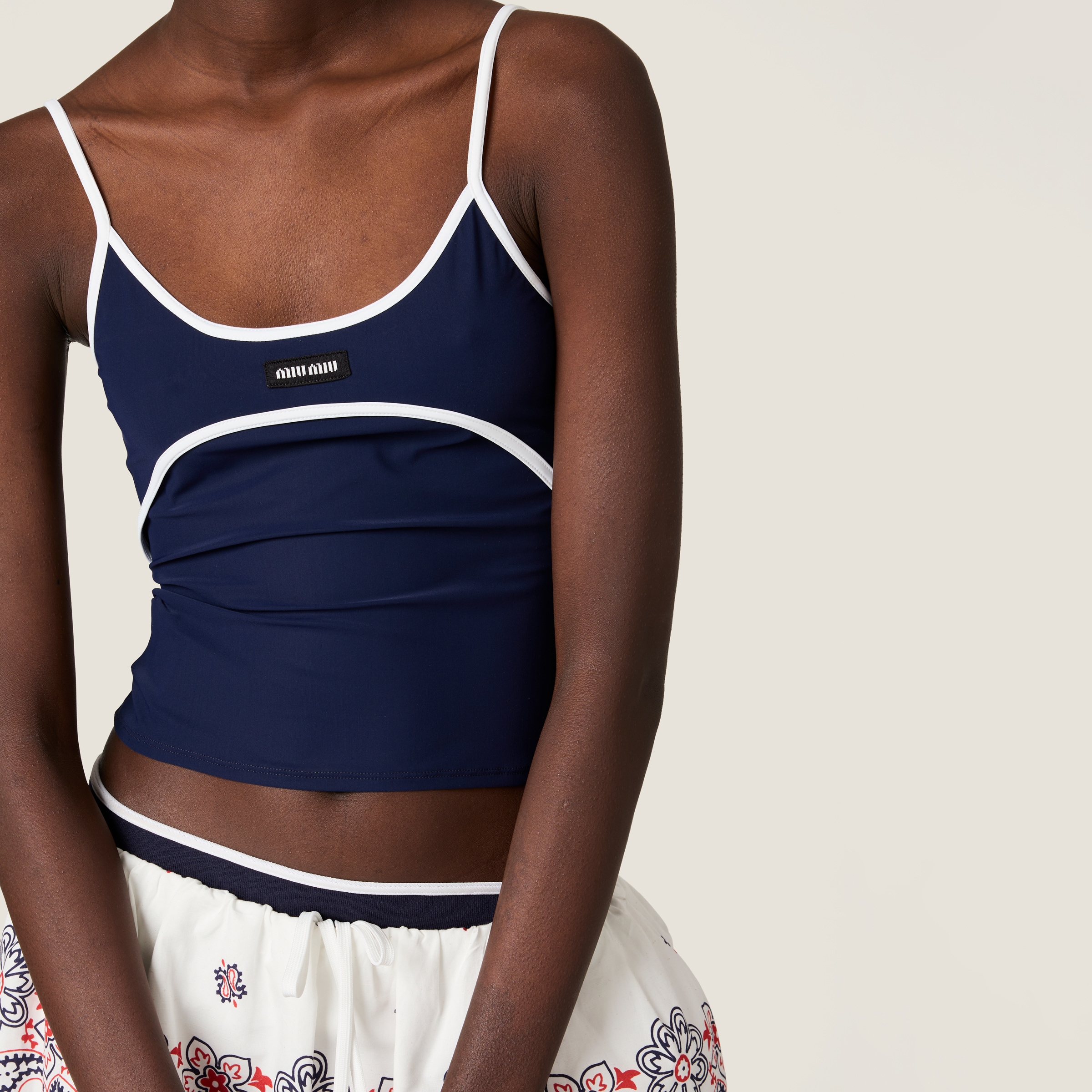 Miu Miu Stretch Jersey Top