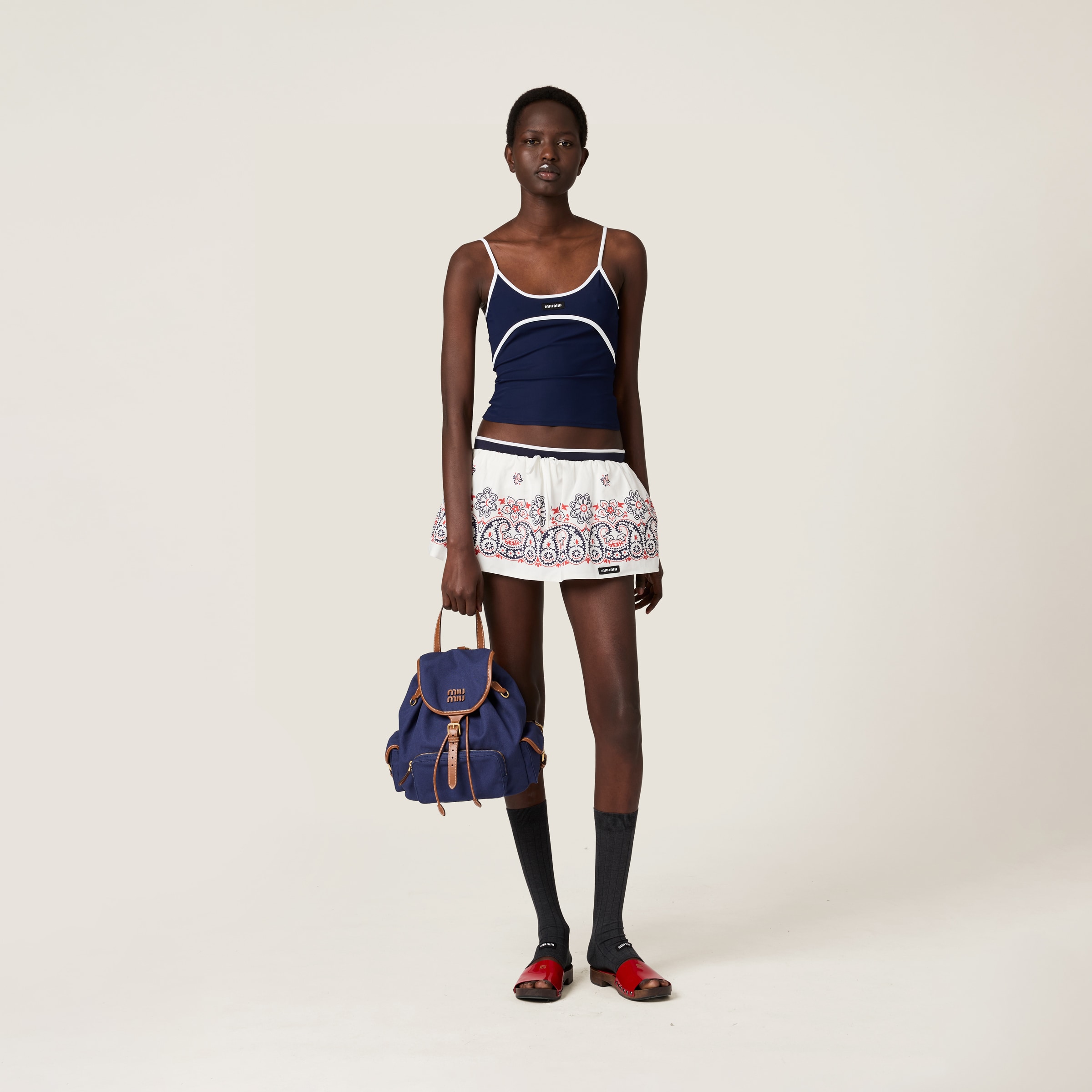 Miu Miu Stretch Jersey Top