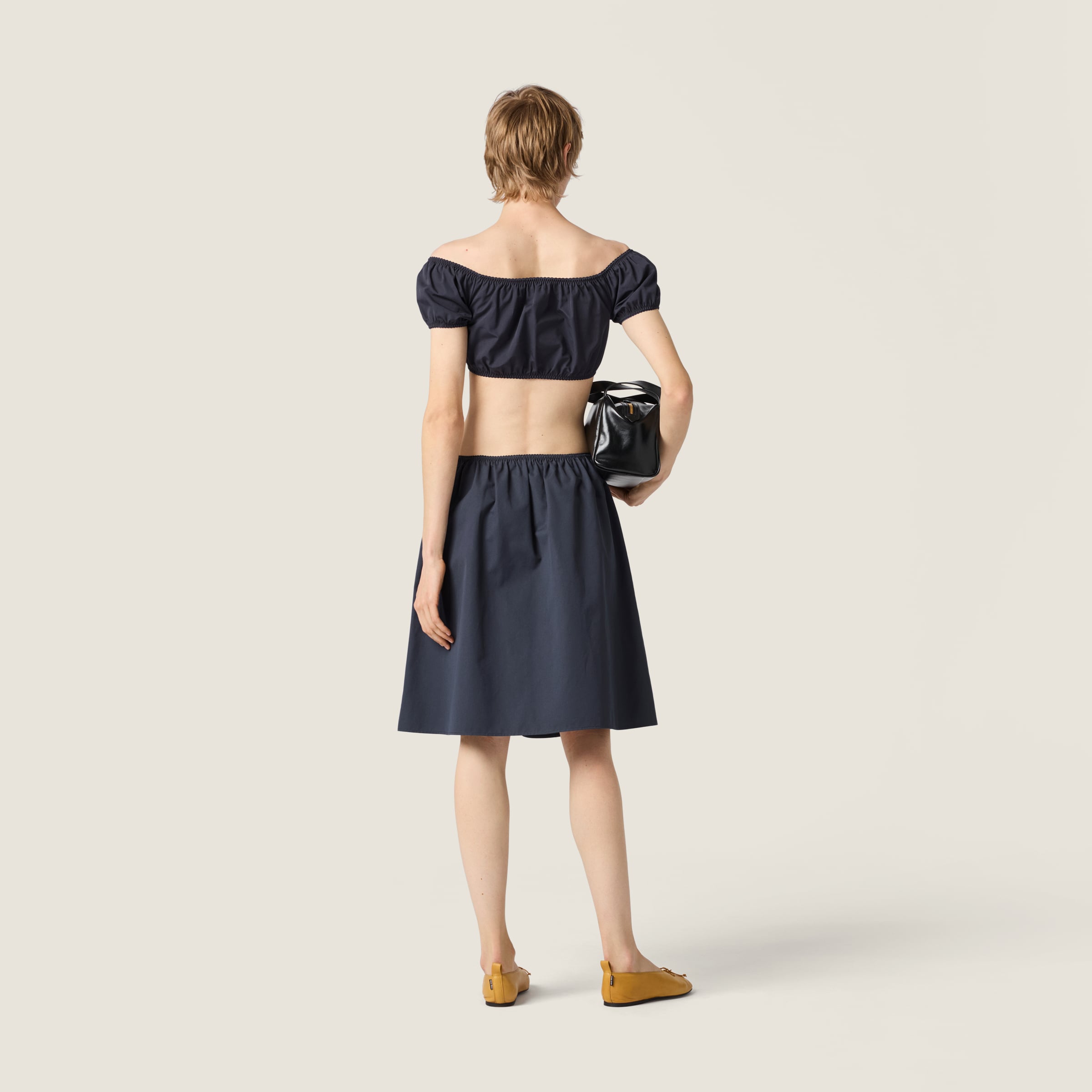 Poplin crop top - thumbnail 3