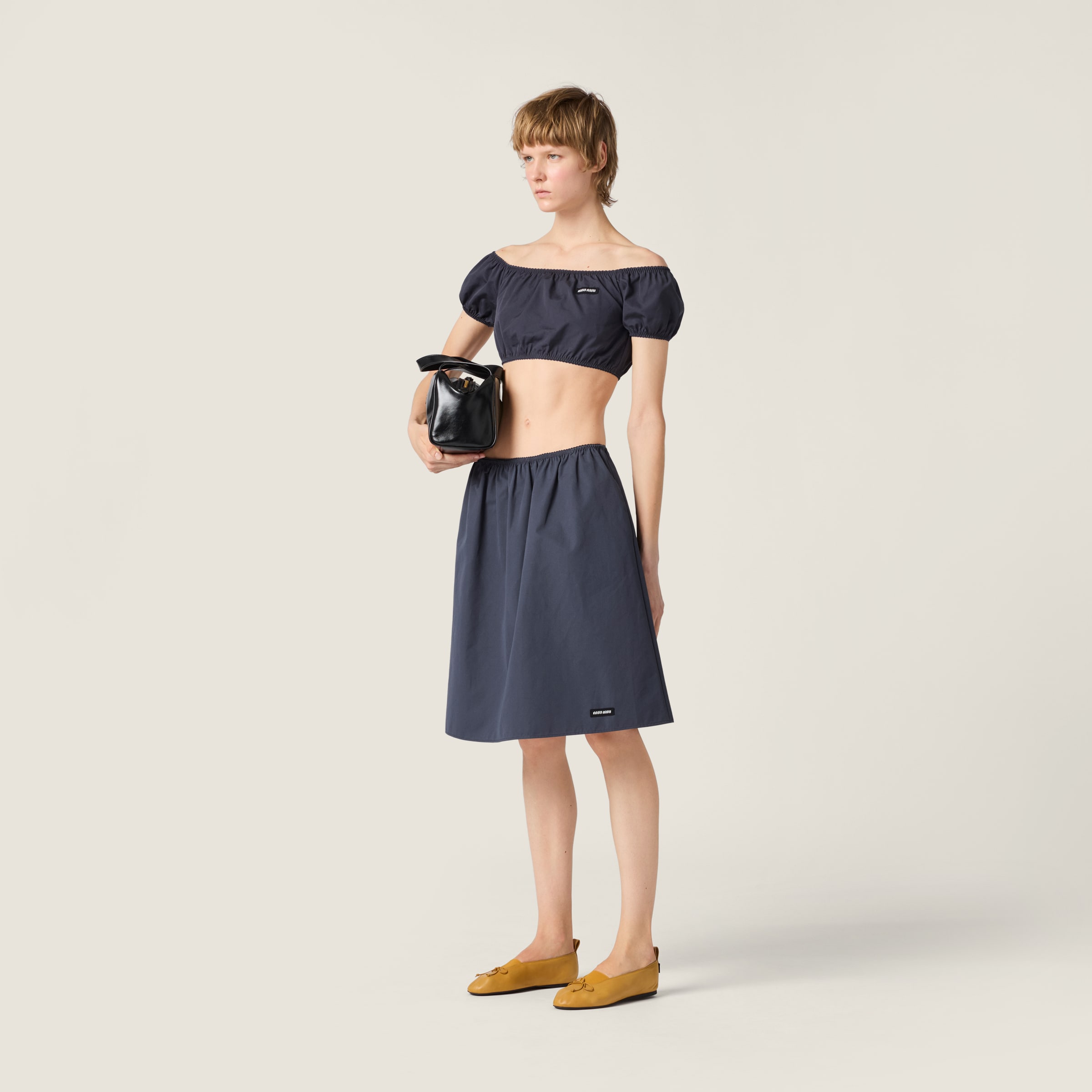 Poplin crop top - thumbnail 2