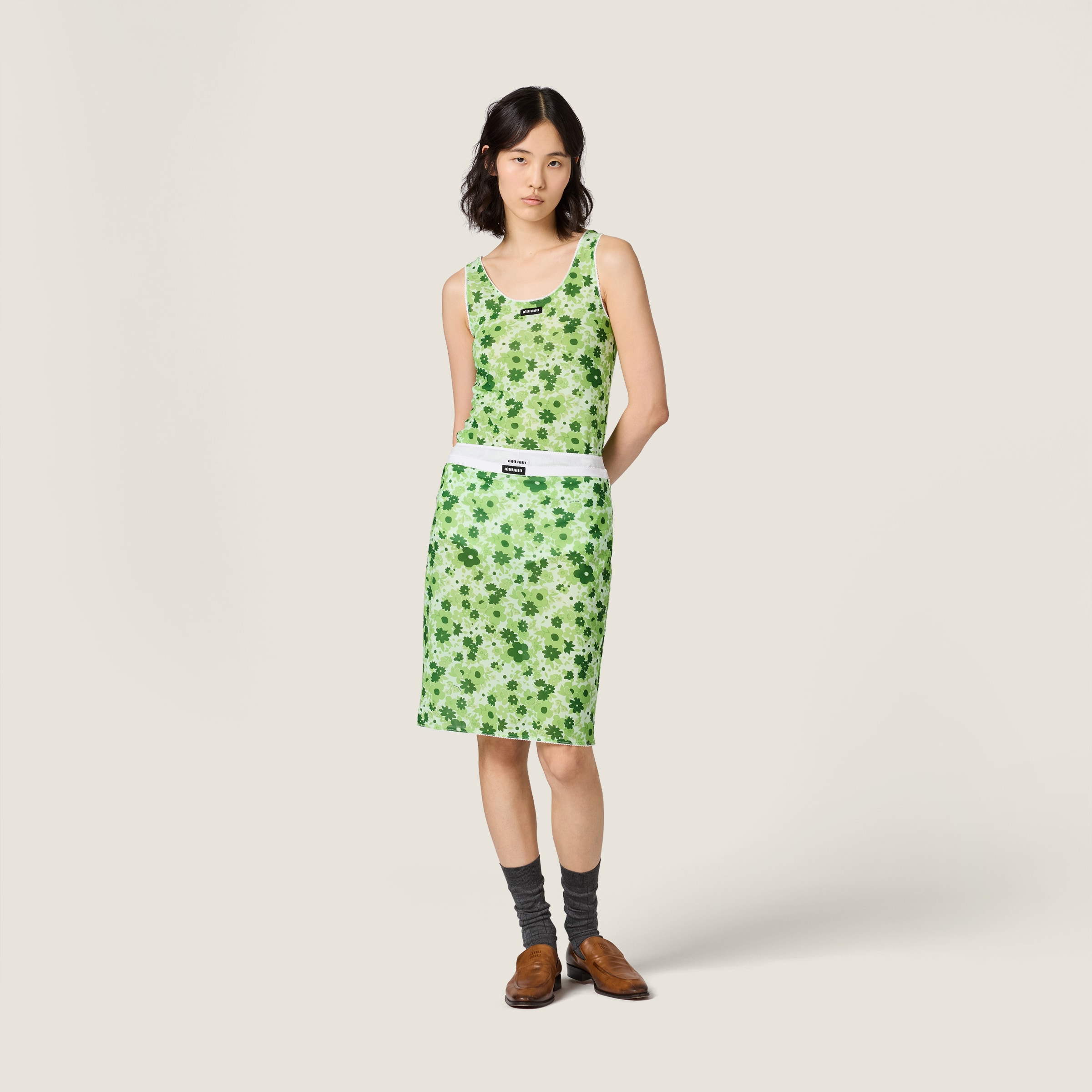 Stretch fabric tank top - thumbnail 2