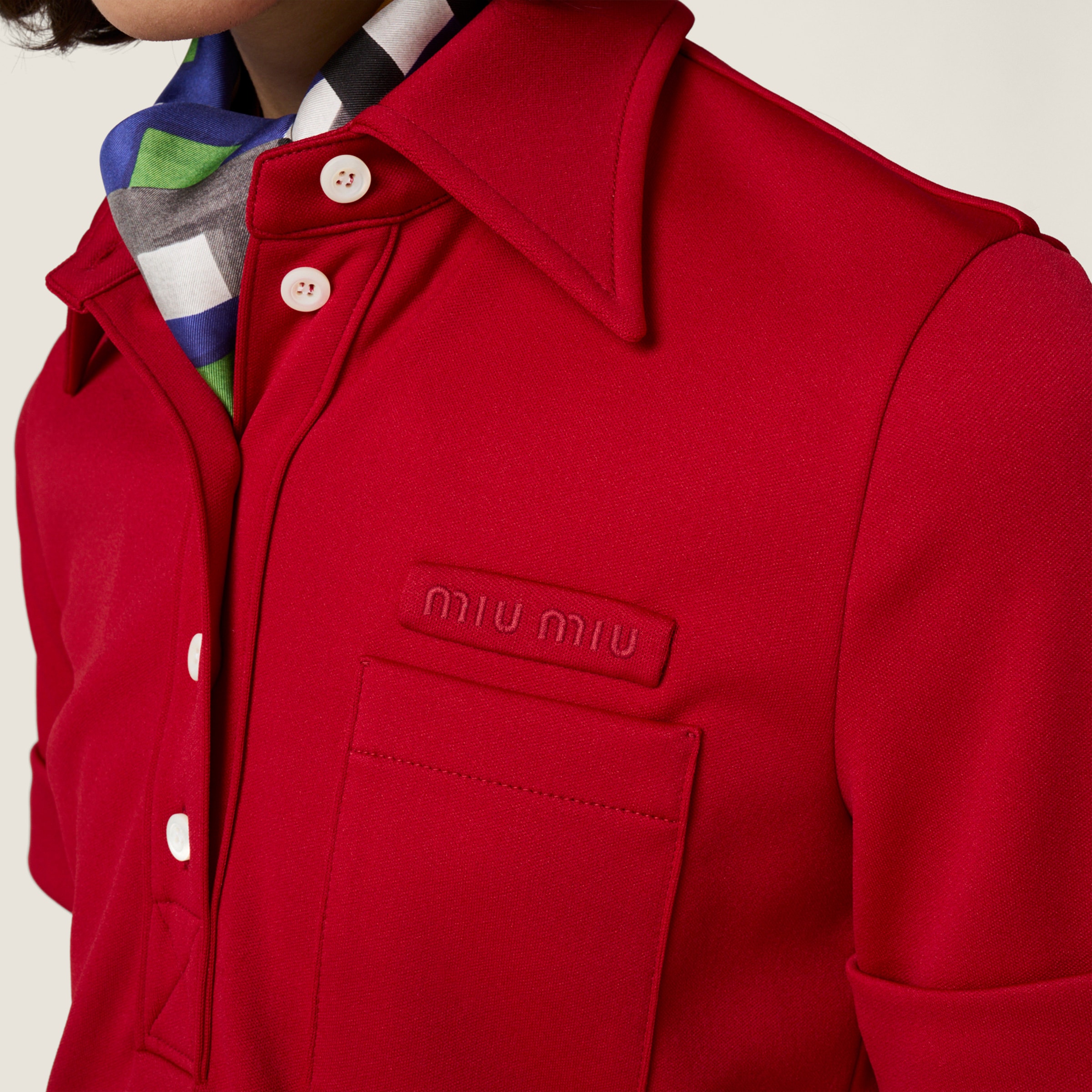 Technical jersey polo shirt - thumbnail 4