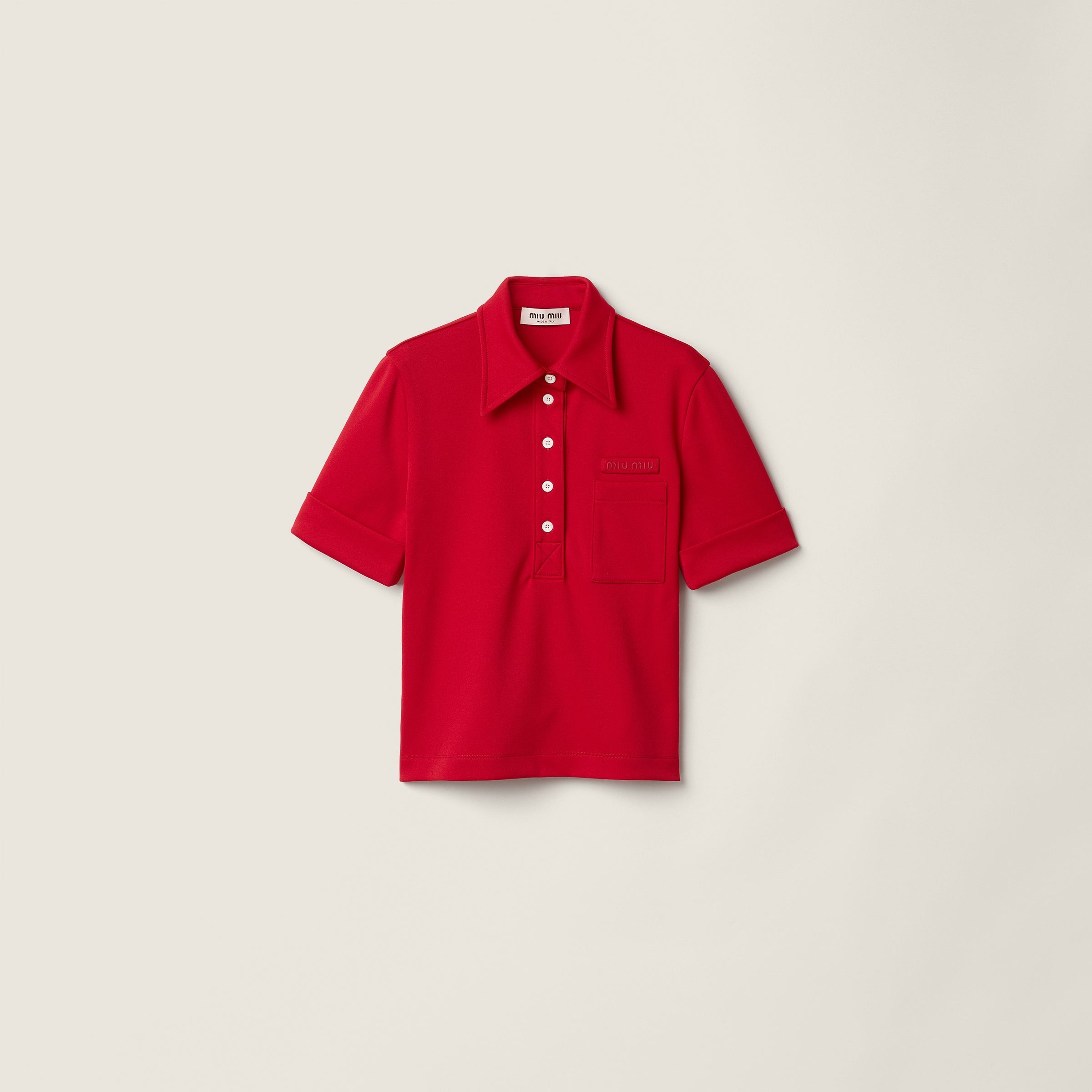Technical jersey polo shirt