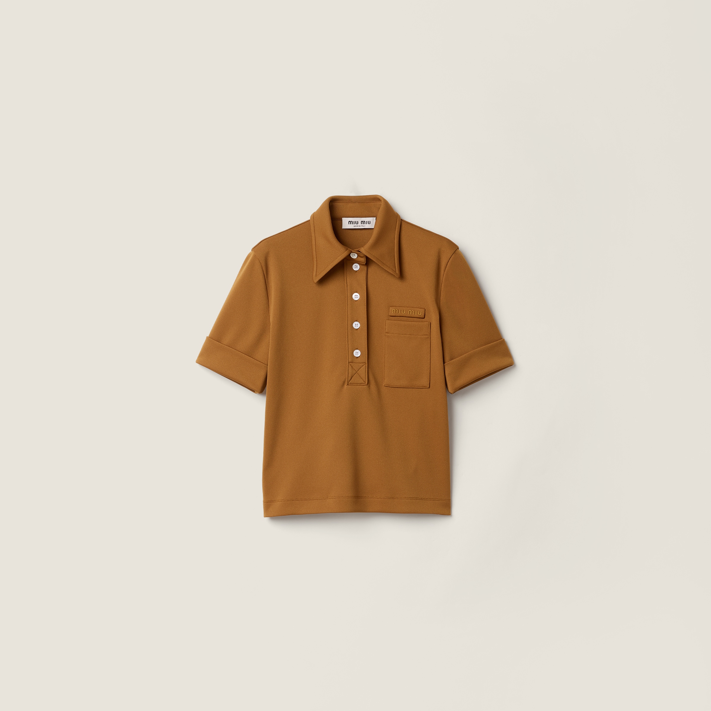 Technical jersey polo shirt