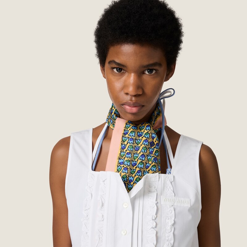 Haut court en popeline