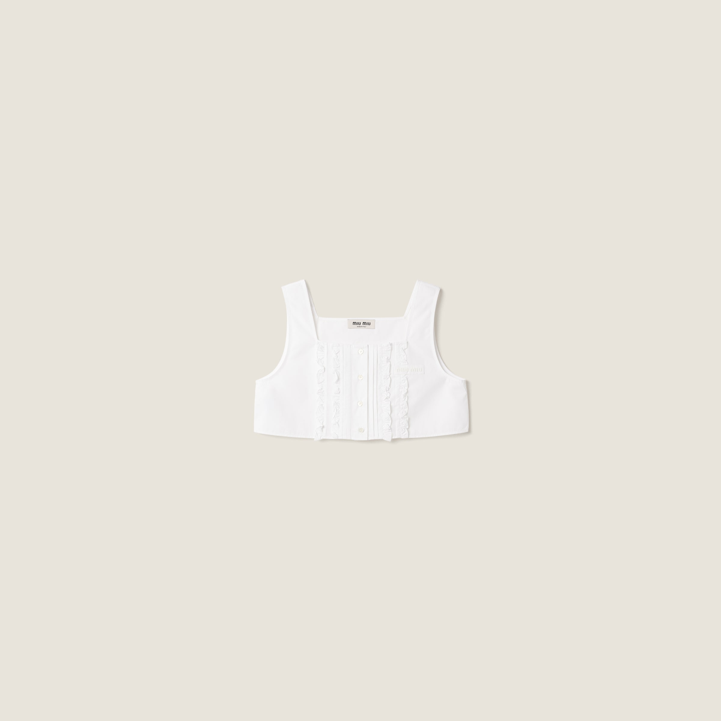 Poplin crop top from Miu Miu - $1,250