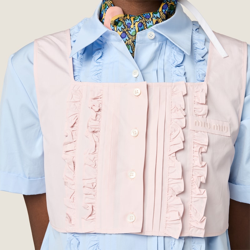 Haut court en popeline