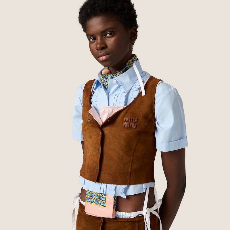 Haut court en popeline