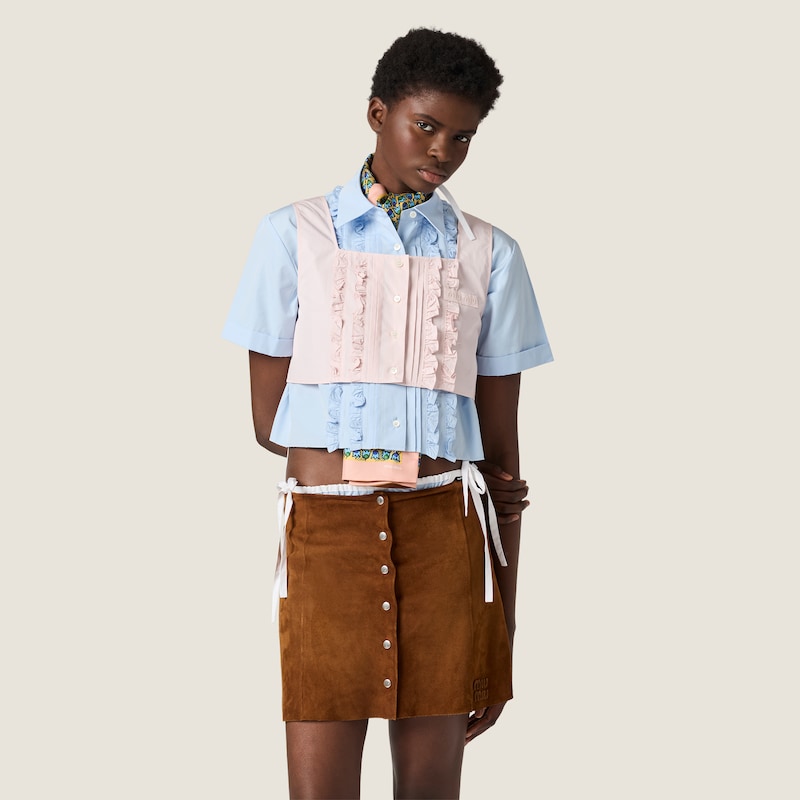 Haut court en popeline