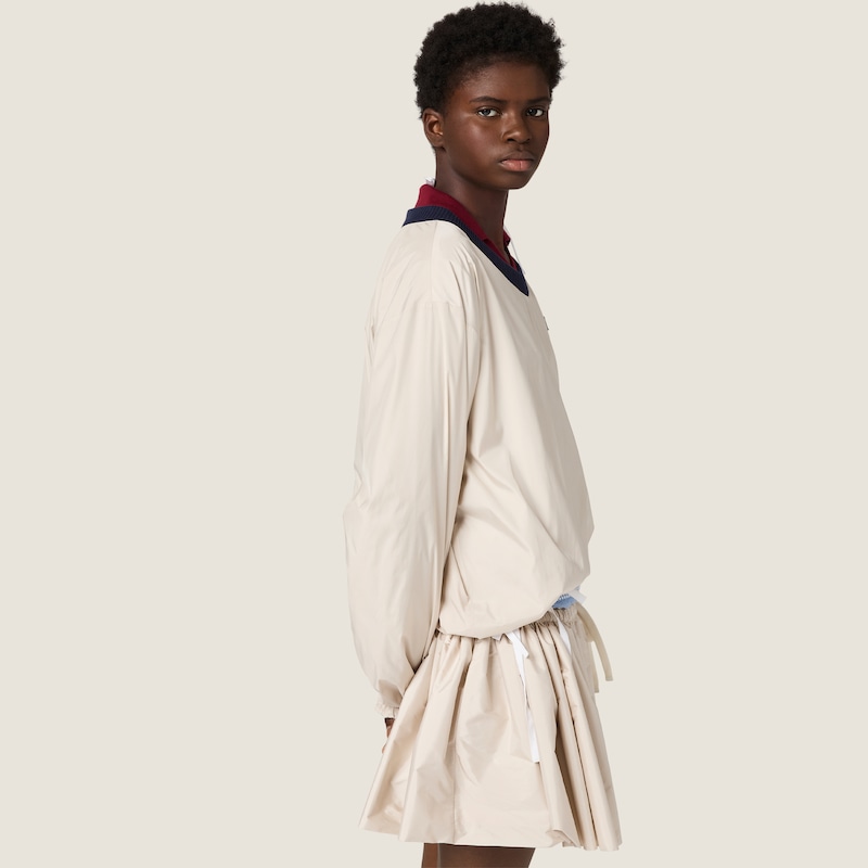 Technical pongé sweatshirt