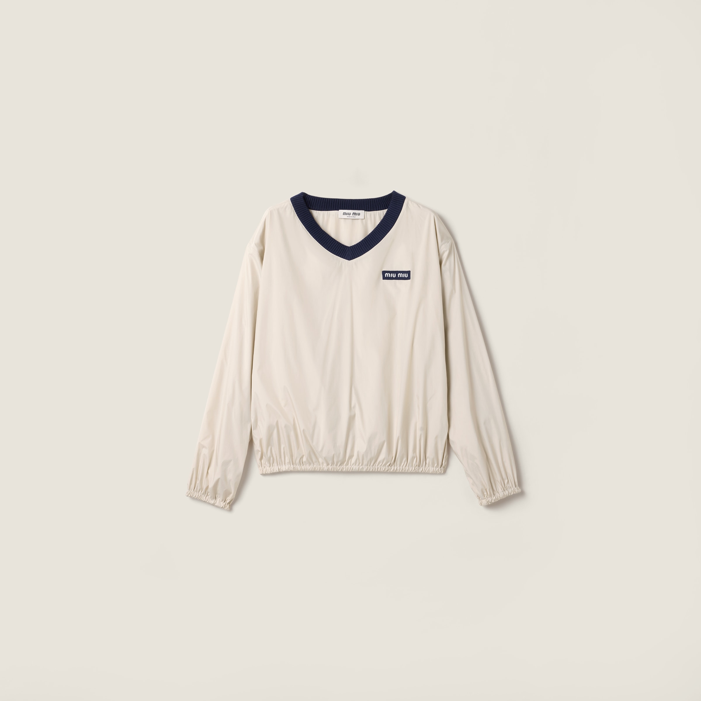 Opal Technical Pongé Sweatshirt | Miu Miu - Singapore