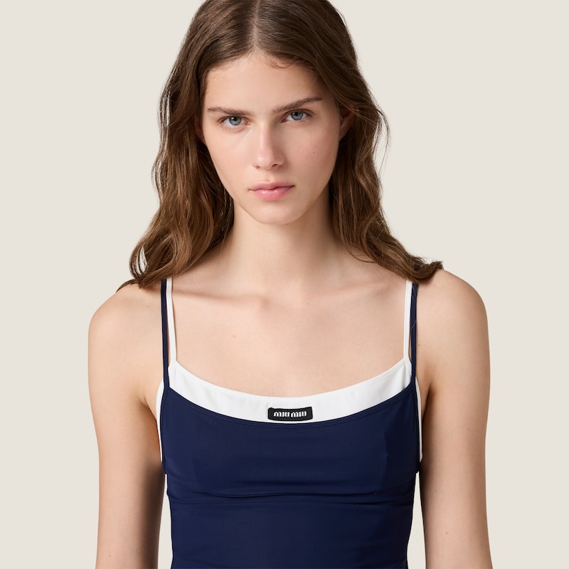 Stretch jersey top