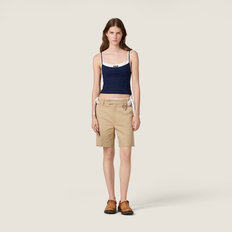 Stretch jersey top