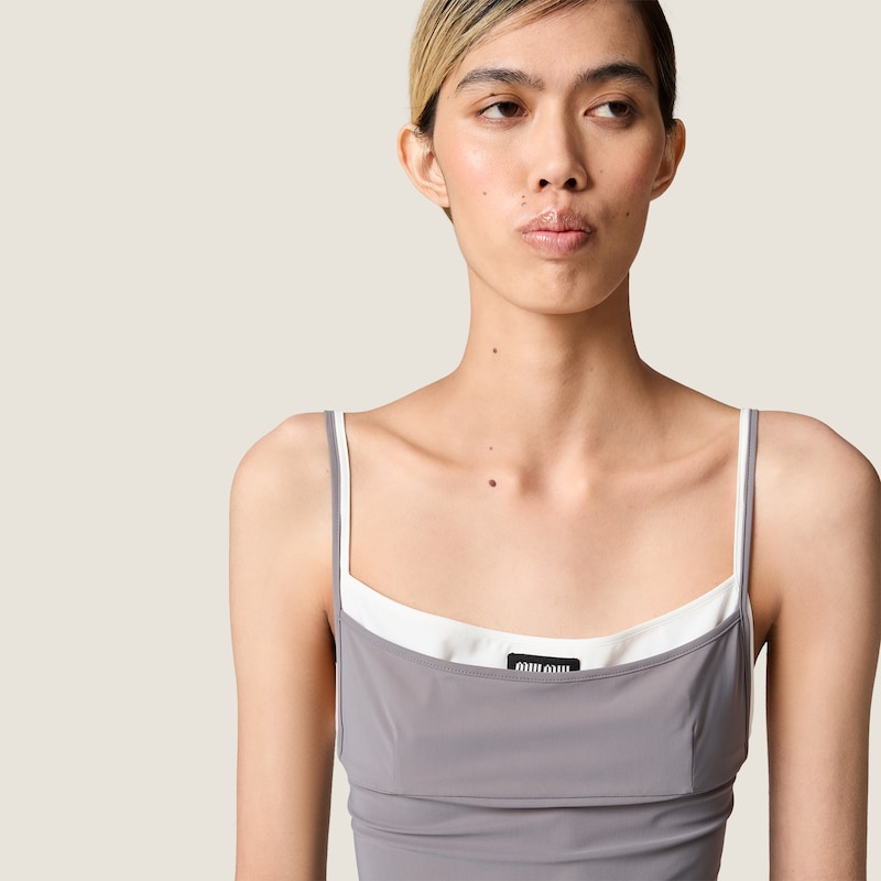 Stretch jersey top