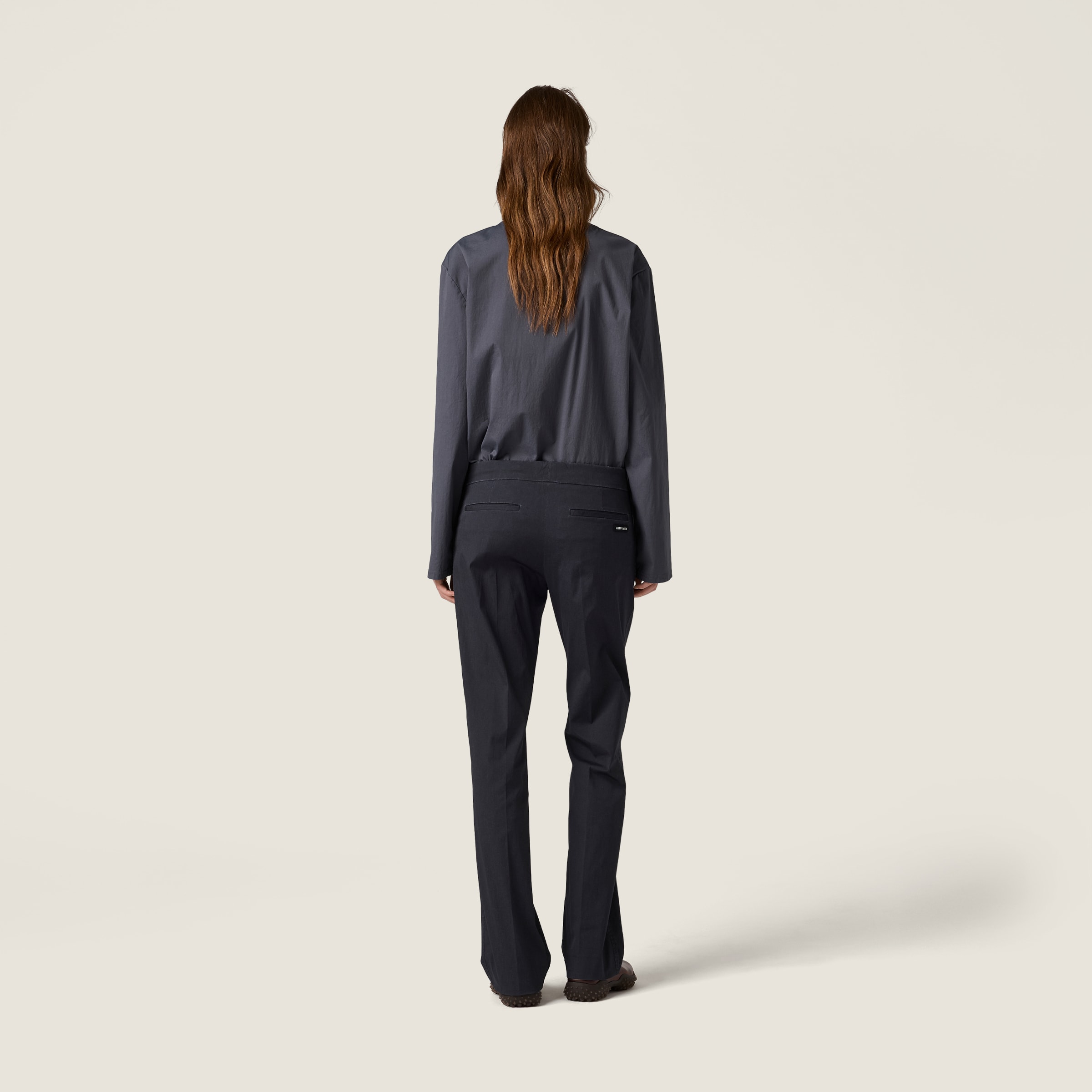 Stretch poplin top - thumbnail 3
