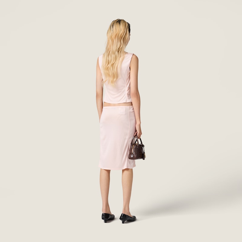 Silk jersey top