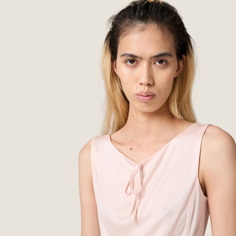 Silk jersey top