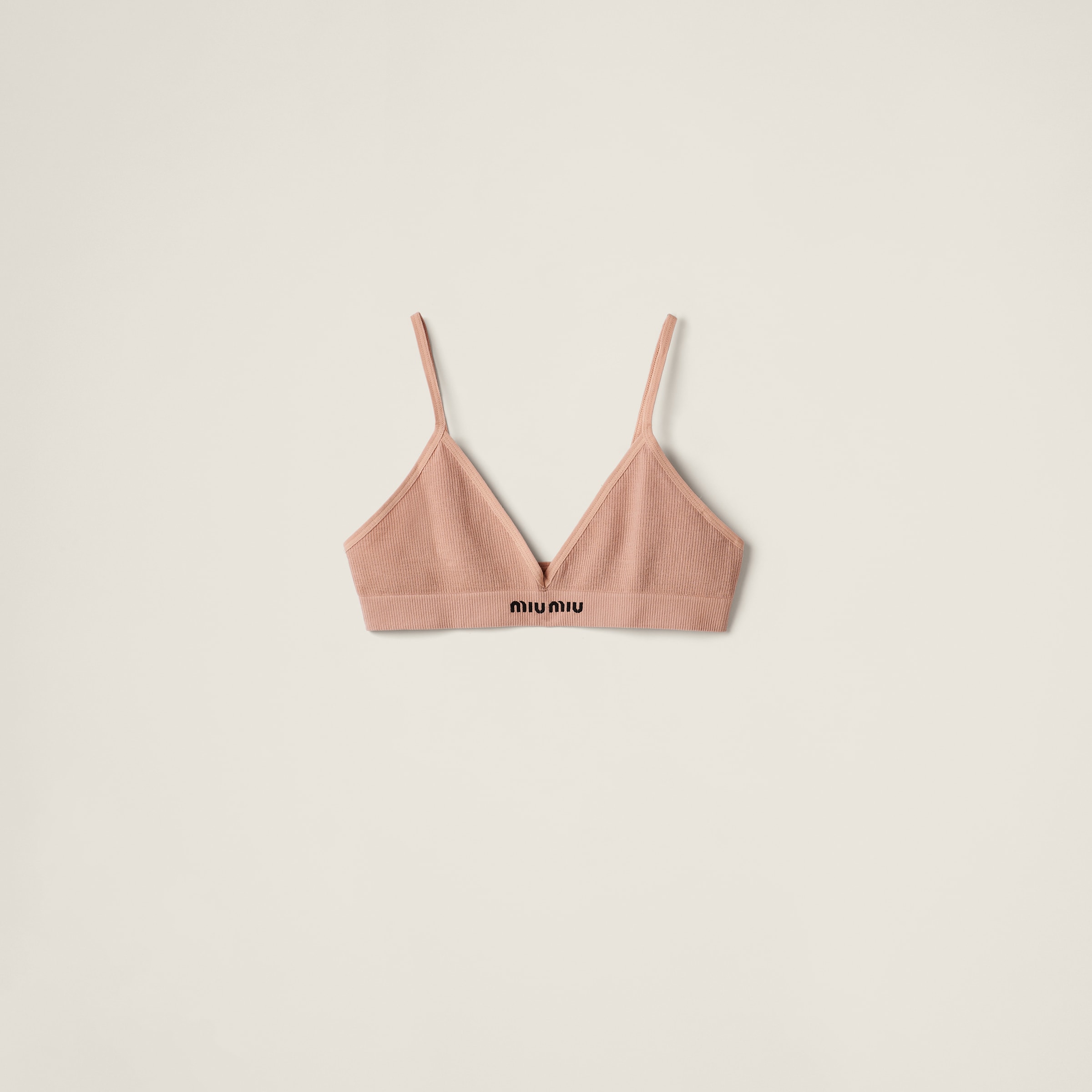 Miu Miu Seamless Bra In Nude Beige