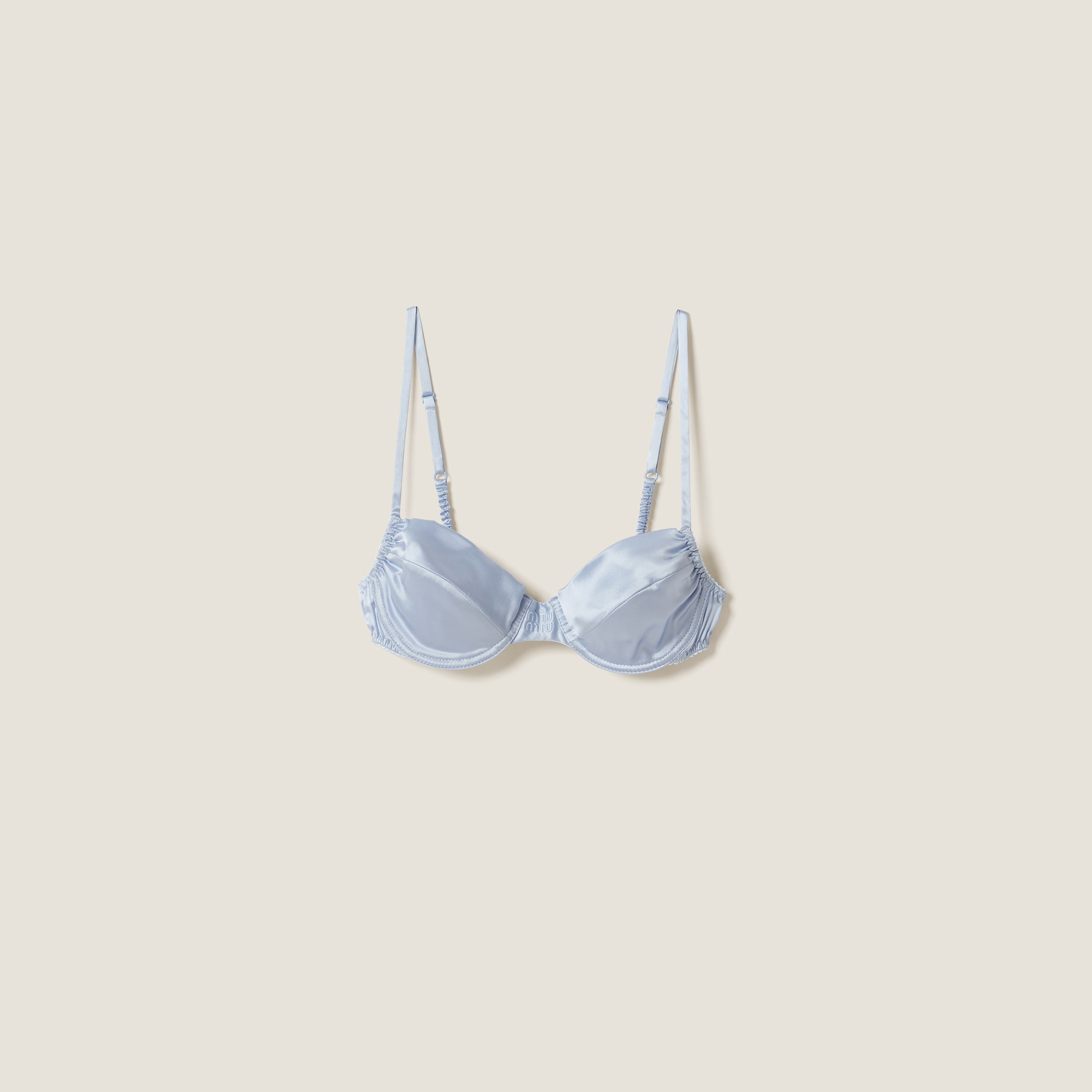 Miumiu Satin Bra In Astro