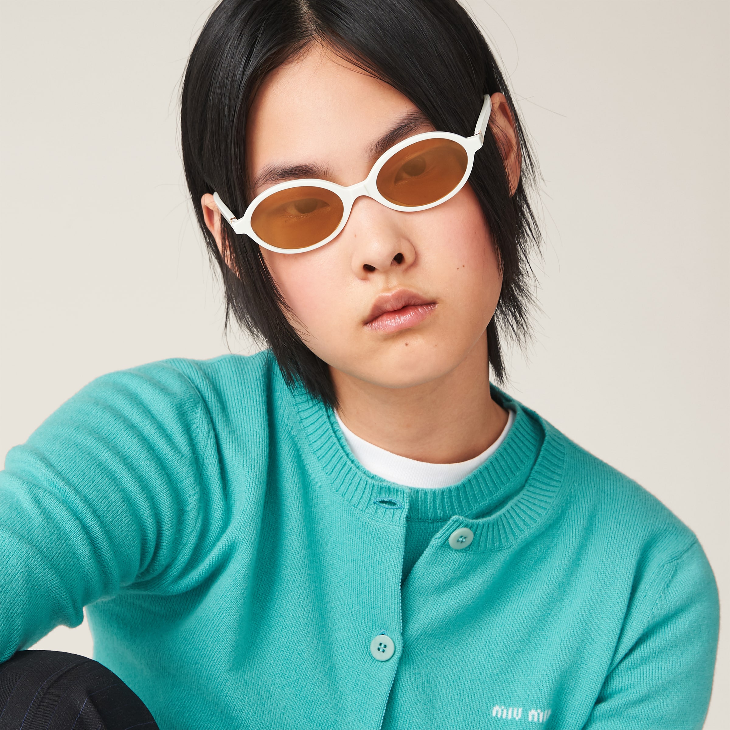 Miu Miu Eyewear Miu Regard Sunglasses | Brown | FARFETCH