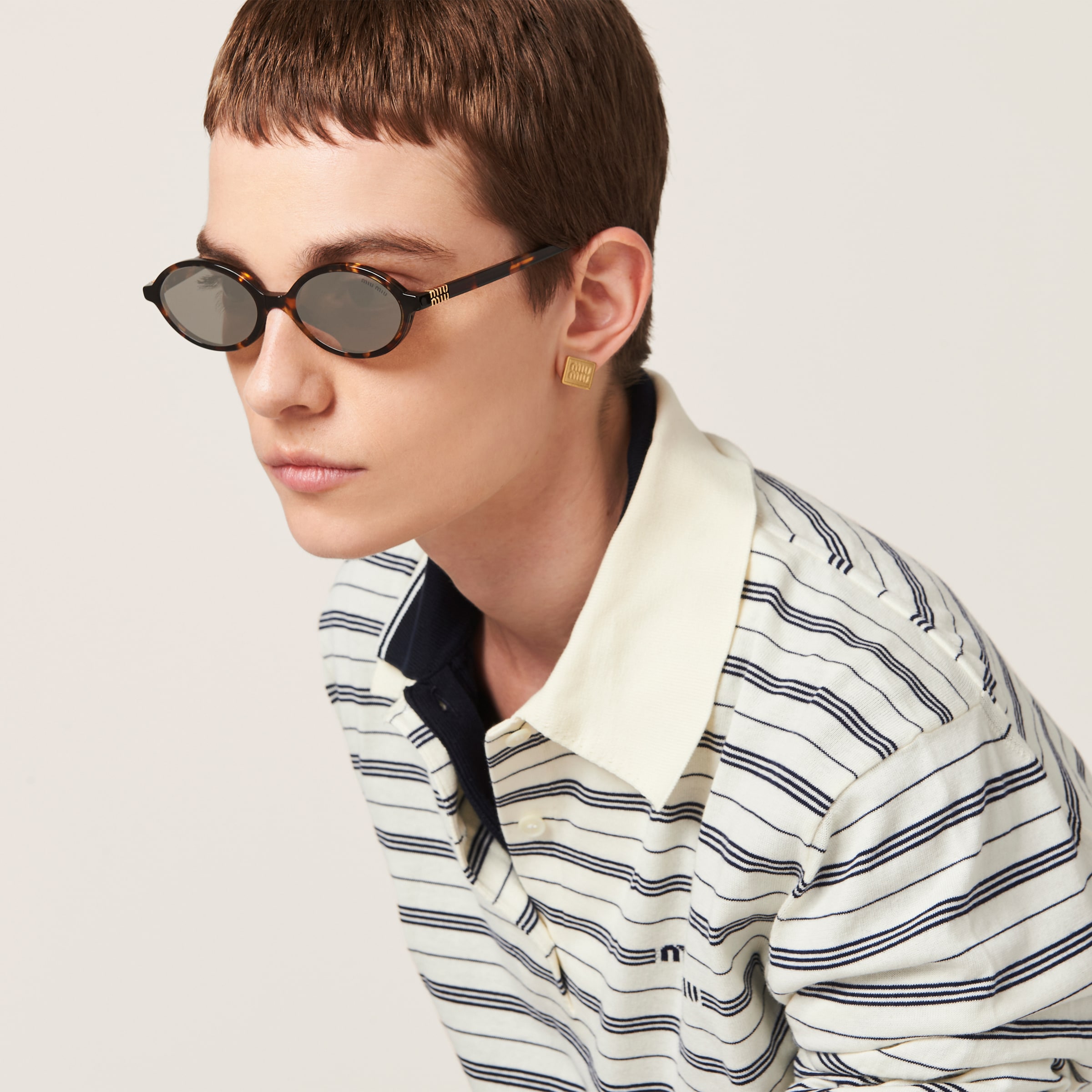 Miu Miu Eyewear Miu Regard Sunglasses | Brown | FARFETCH