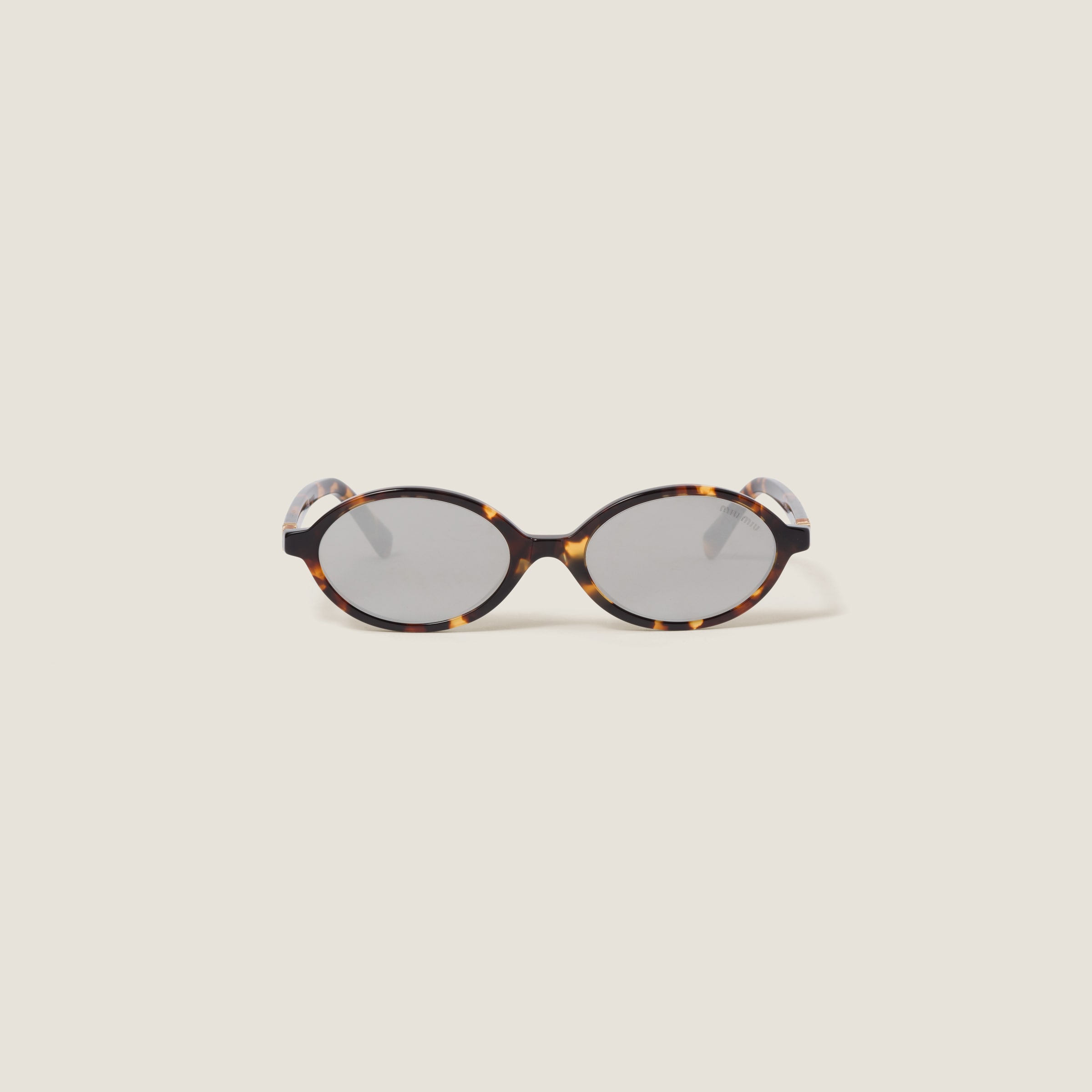 Miumiu Miu Regard Sunglasses In Chrome-plated Lenses