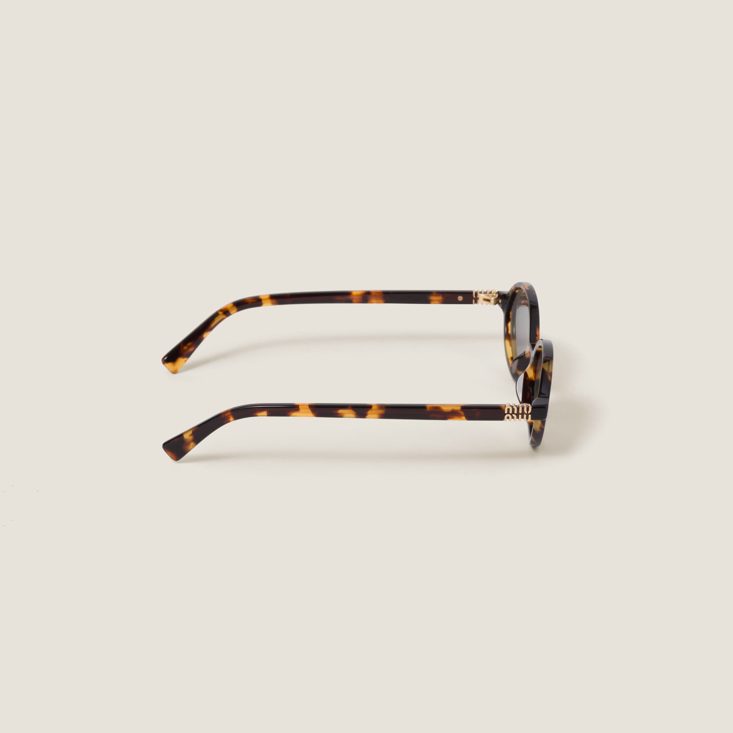 Chrome-plated Lenses Miu Regard Sunglasses | Miu Miu