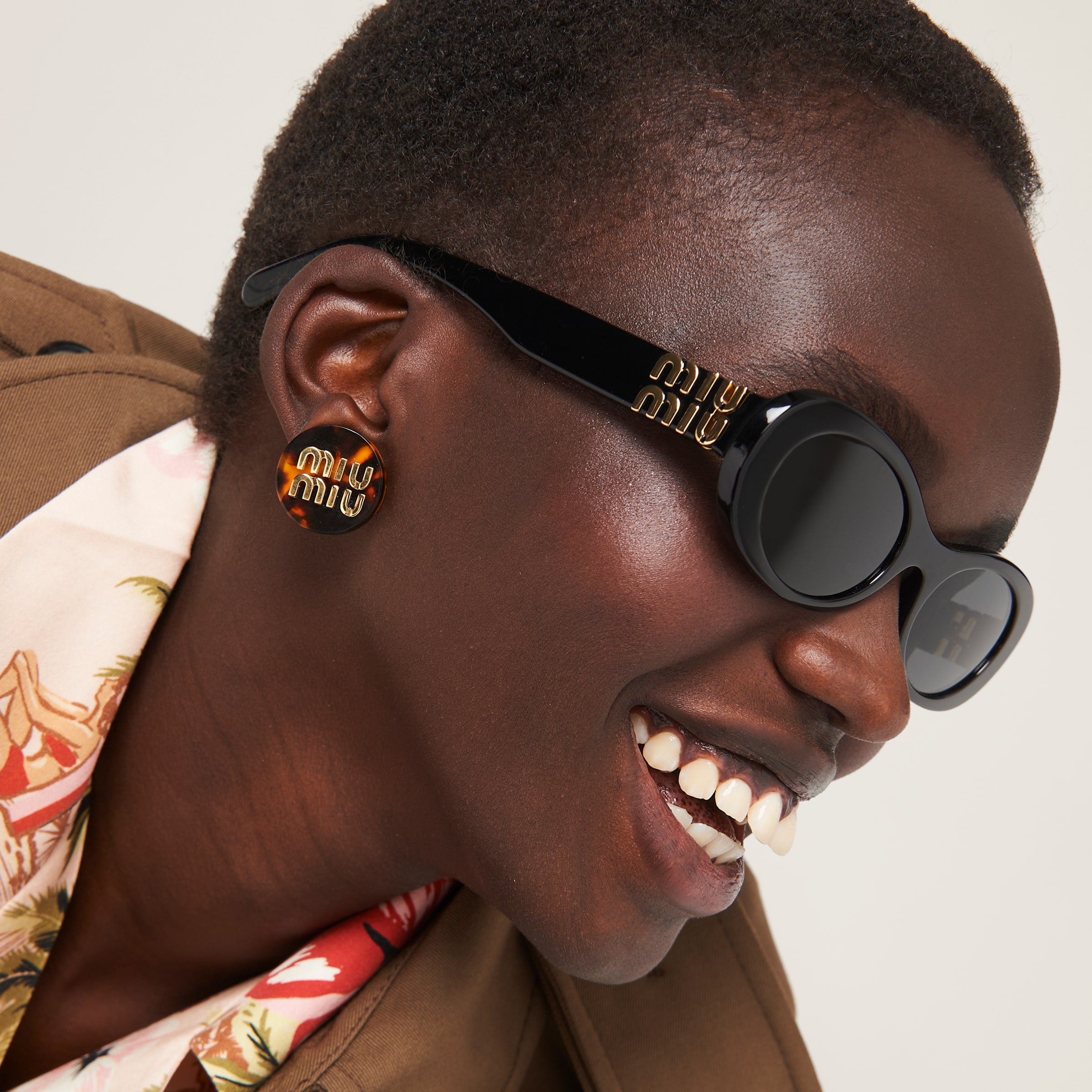 Slate Gray Lenses Miu Glimpse Sunglasses Miu Miu