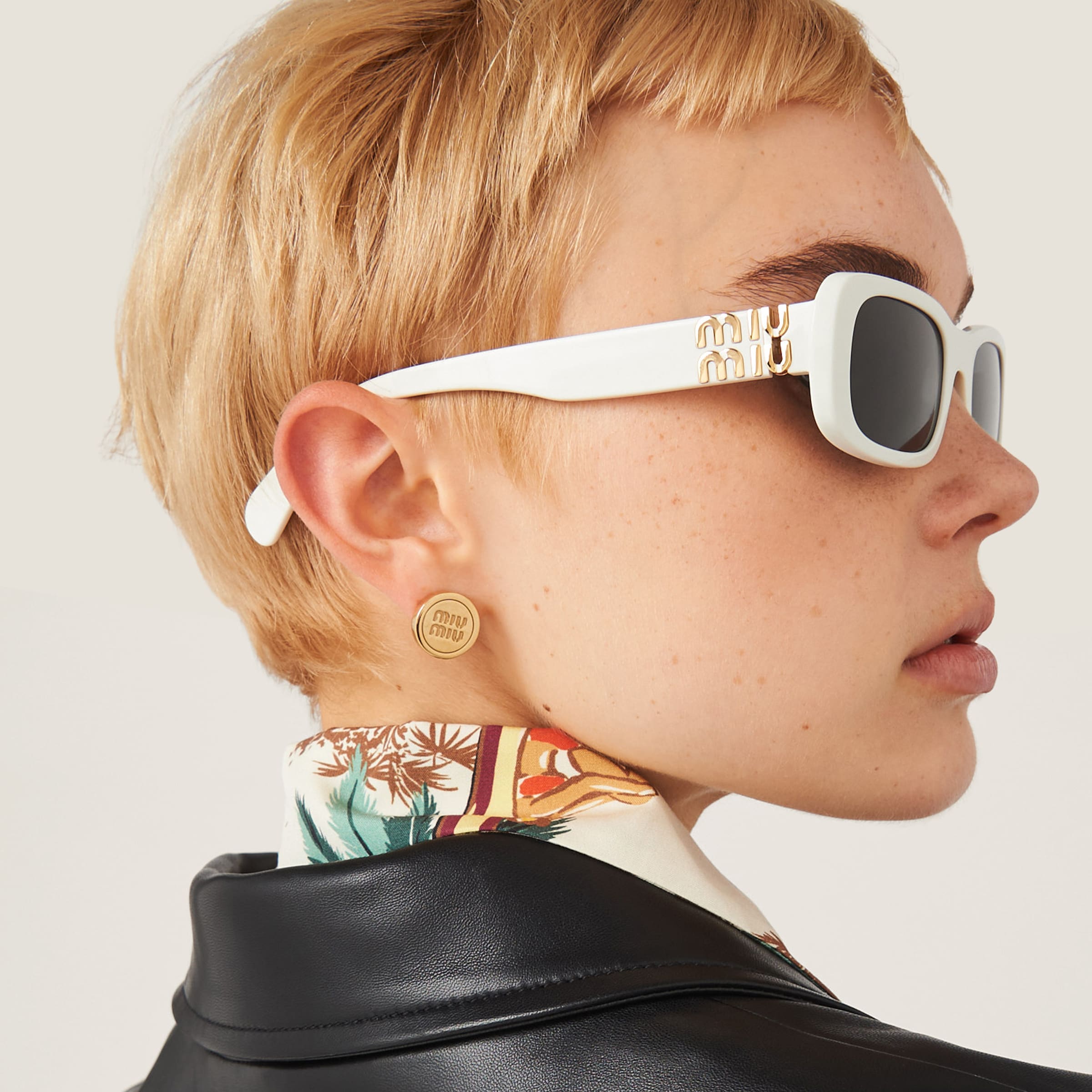 Slate Gray Lenses Miu Glimpse Sunglasses | Miu Miu
