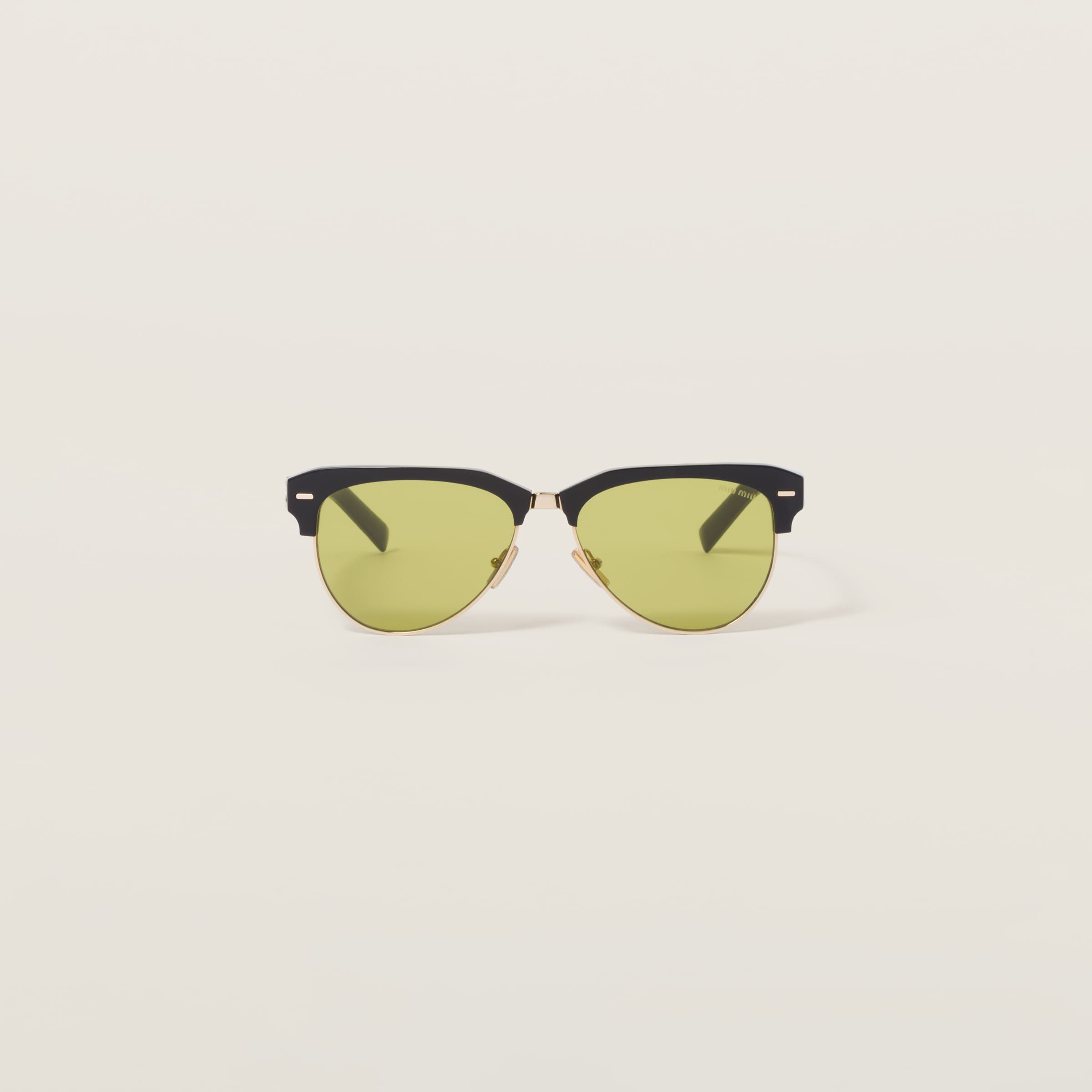 Miumiu Miu Miu Runway Sunglasses In Green