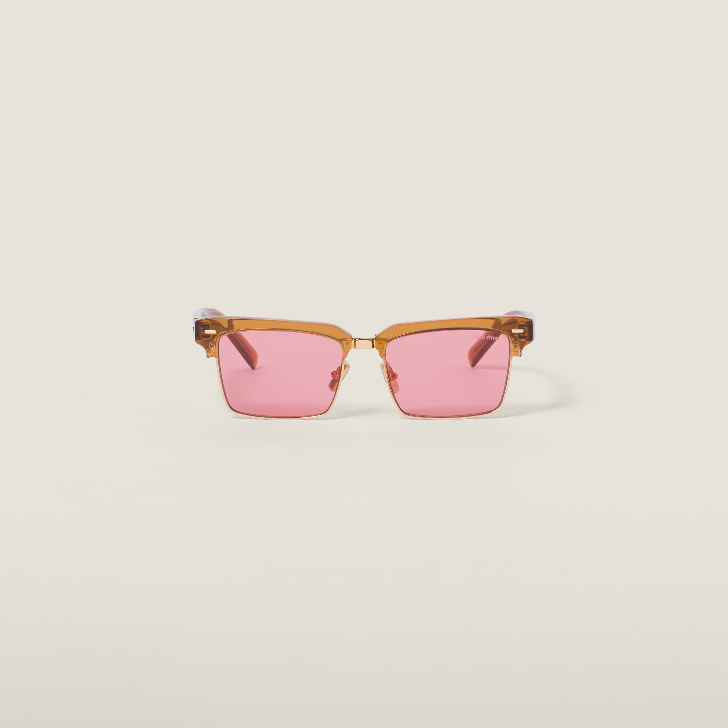 Miumiu Miu Miu Runway Sunglasses In Gold