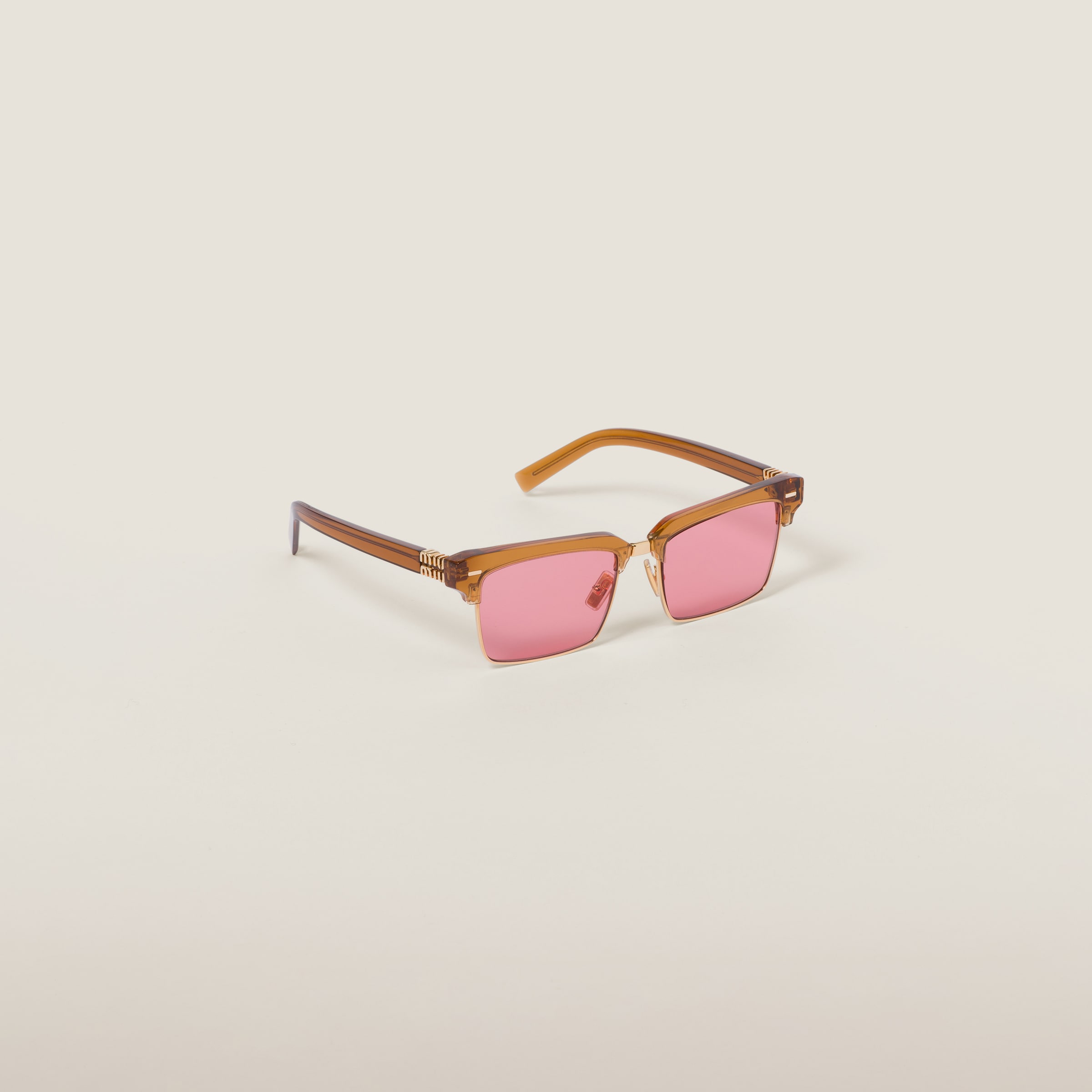 Miu Miu Runway Sunglasses In Red Lenses