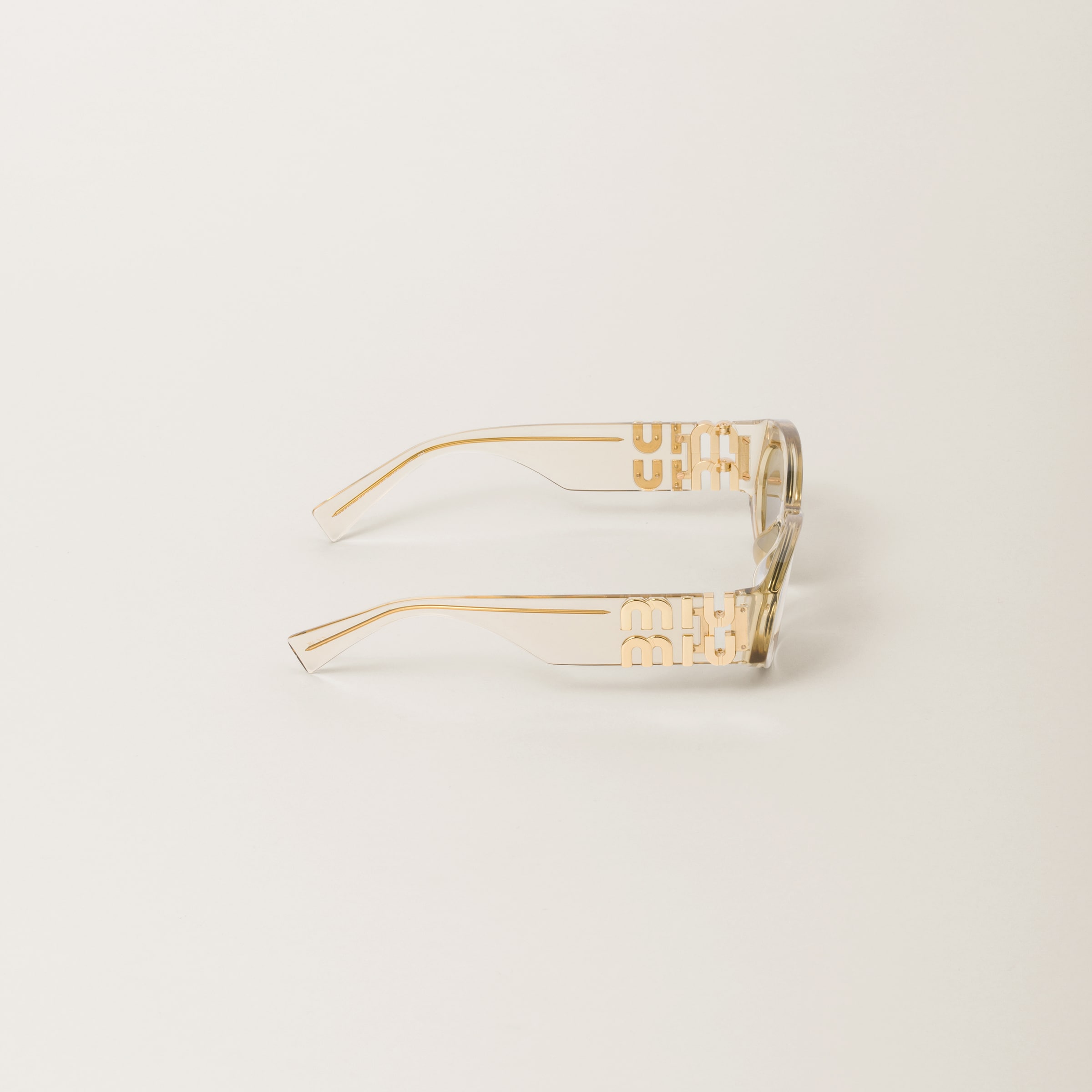 Miu Miu Miu Glimpse Sunglasses In Sand Lenses