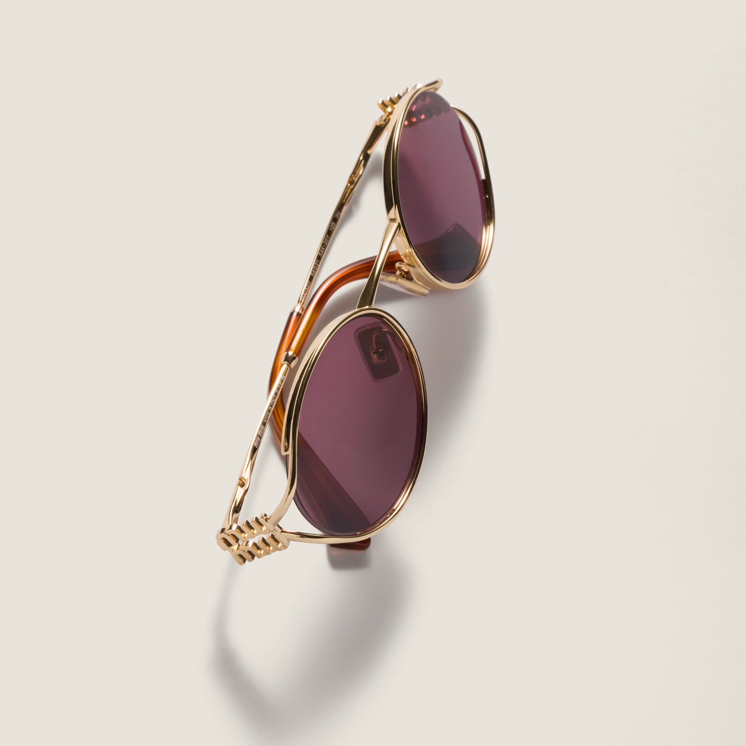 Ruby Lenses Miu Miu Logo Sunglasses | Miu Miu - United States