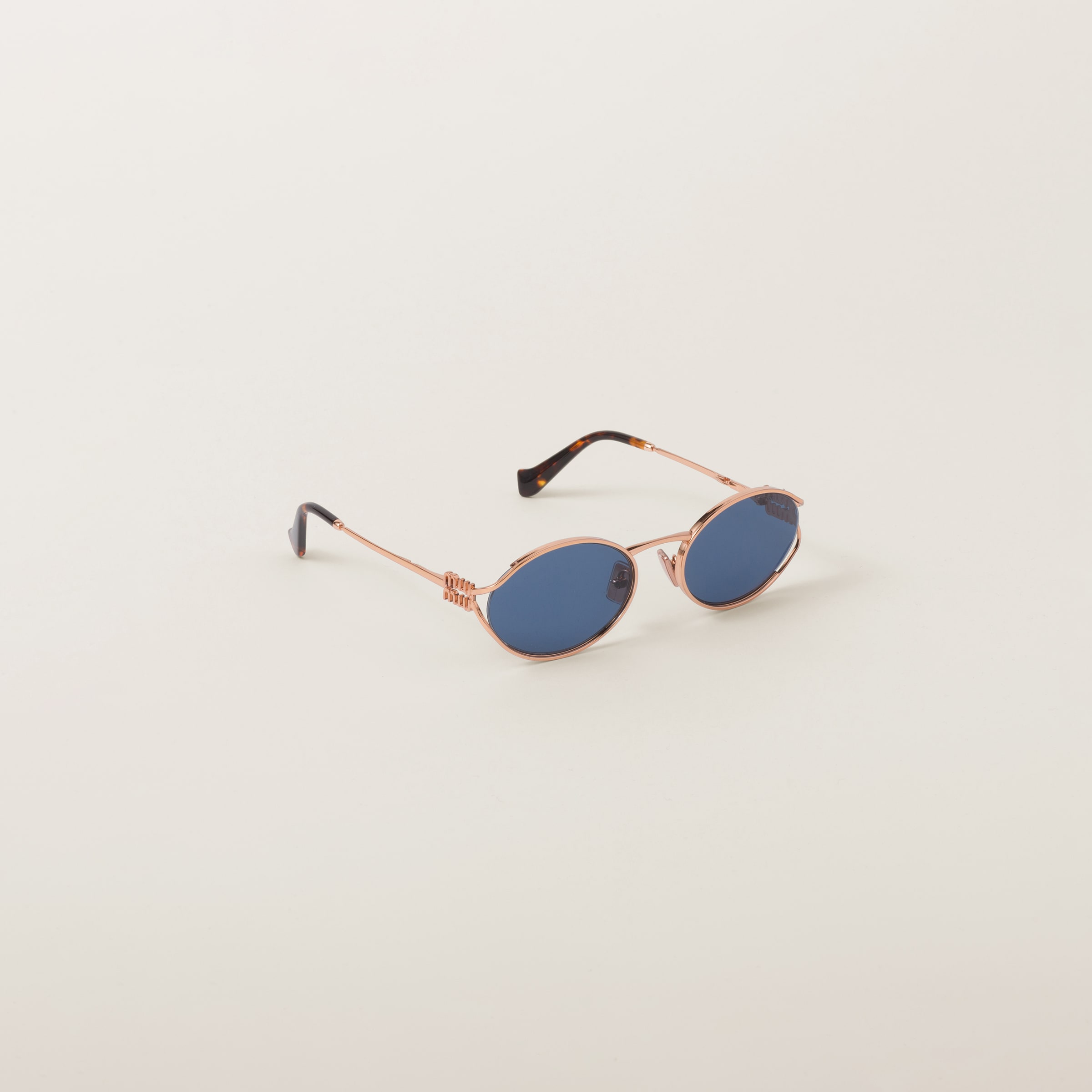 Blue Lenses Miu Miu Logo Sunglasses Miu Miu