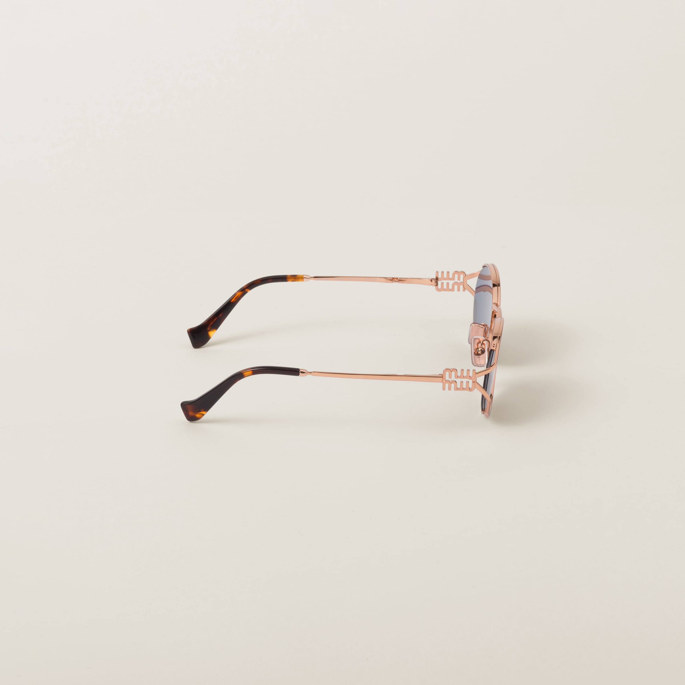 Blue Lenses Miu Miu Logo Sunglasses | Miu Miu