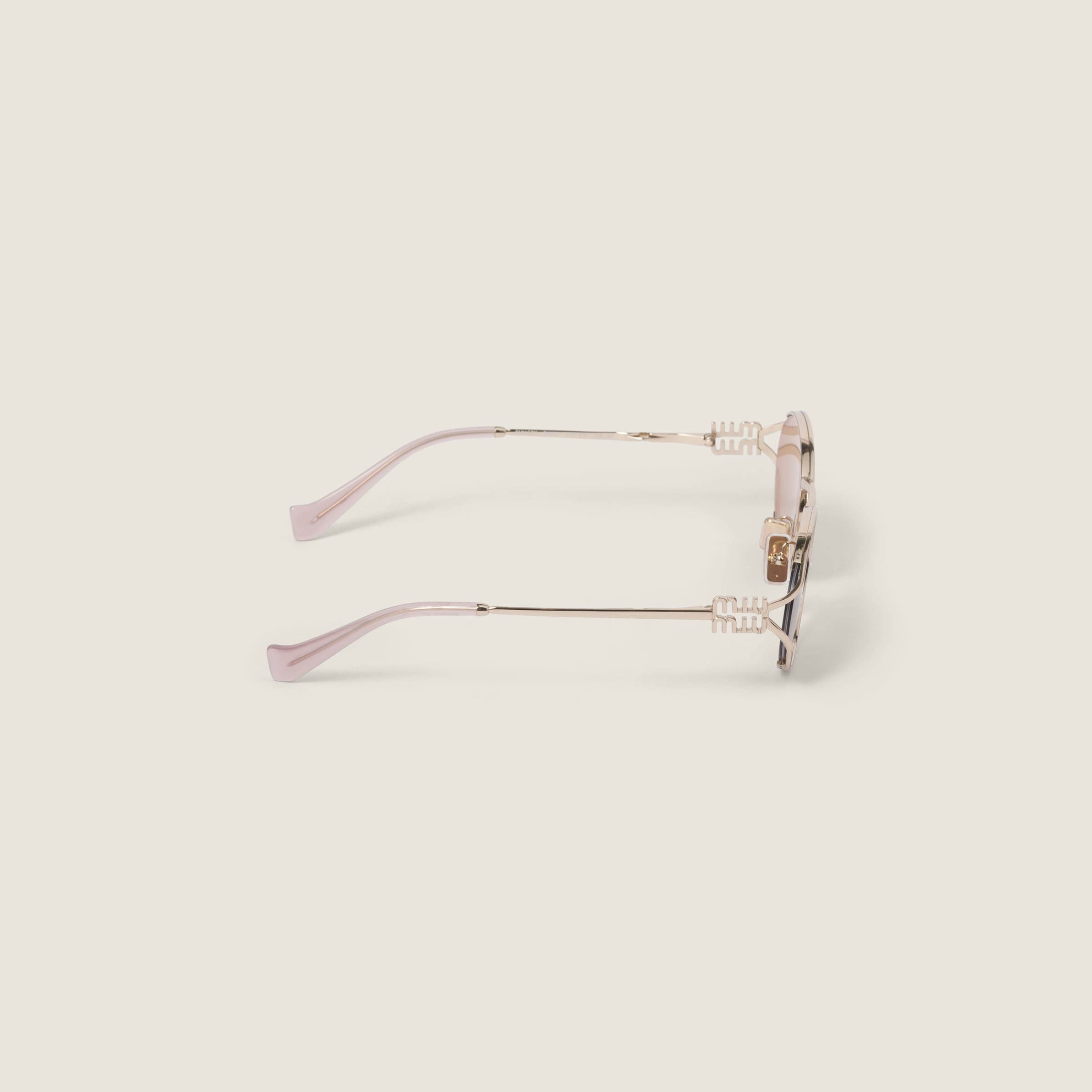 Rose Gold Lenses Miu Miu Logo Sunglasses | Miu Miu Rose Gold Lenses Miu Miu Logo Sunglasses | Miu Miu