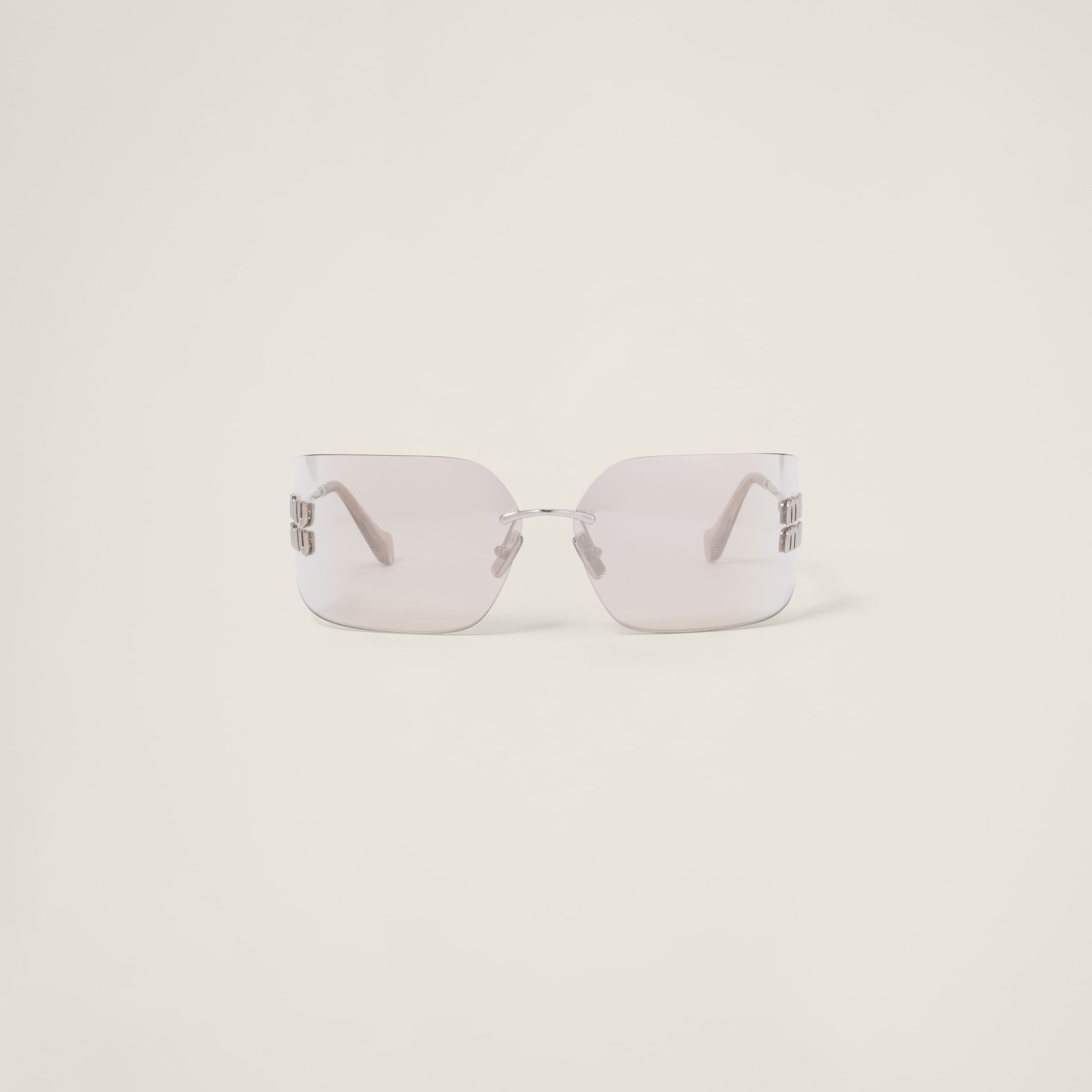 Miumiu Miu Miu Runway Sunglasses In White