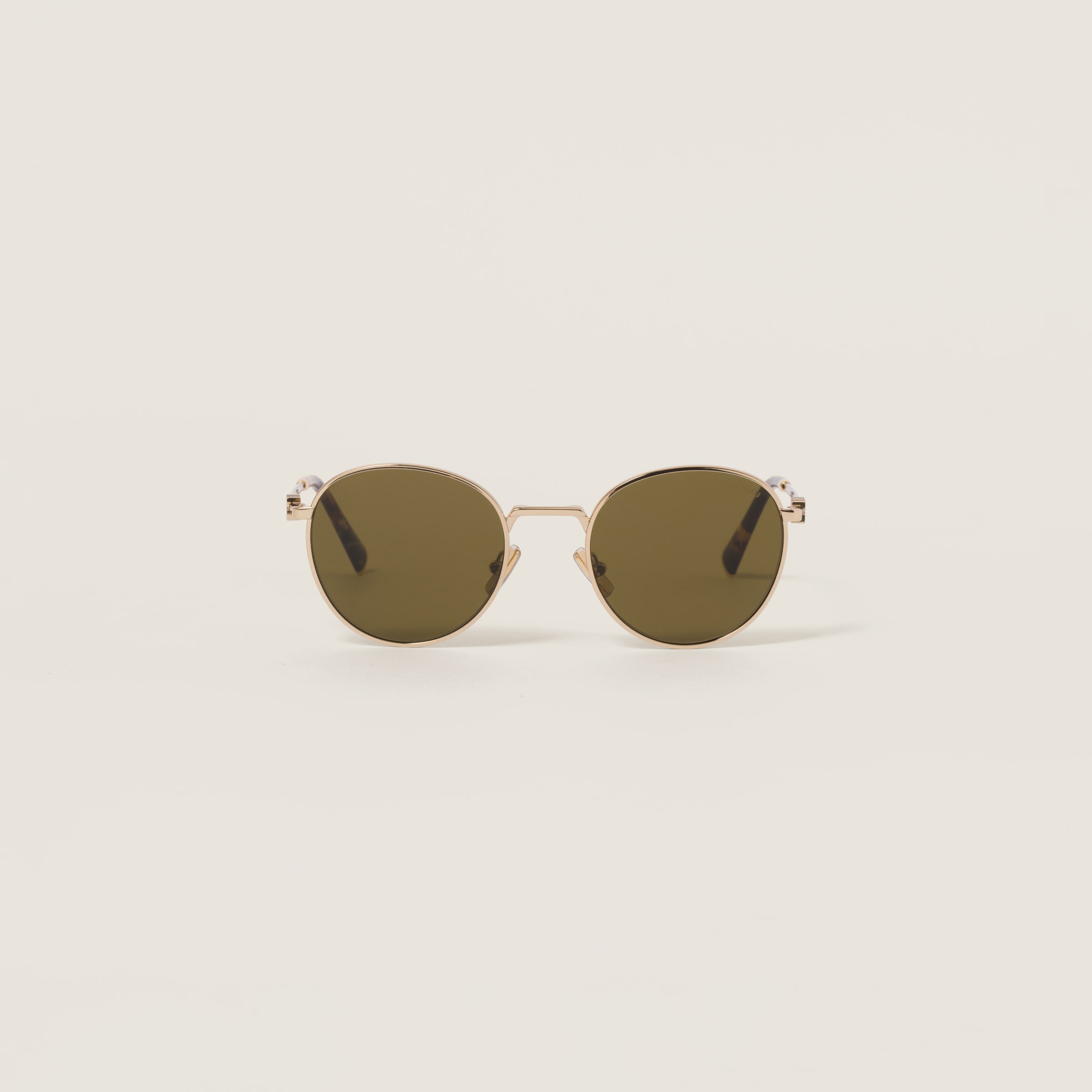 Miumiu Miu Regard Sunglasses In Gold