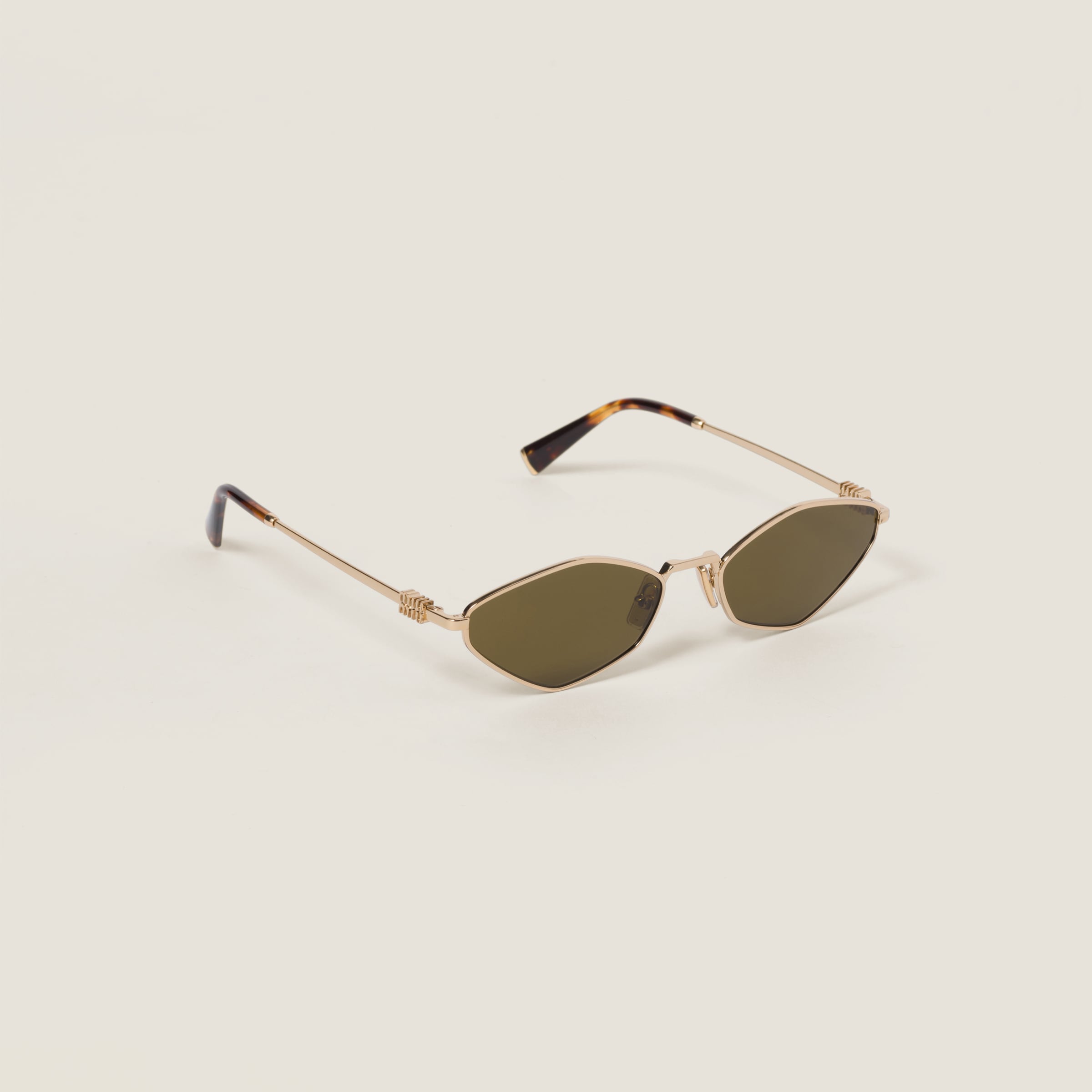 Miu Miu Miu Regard Sunglasses In Loden Green Lenses