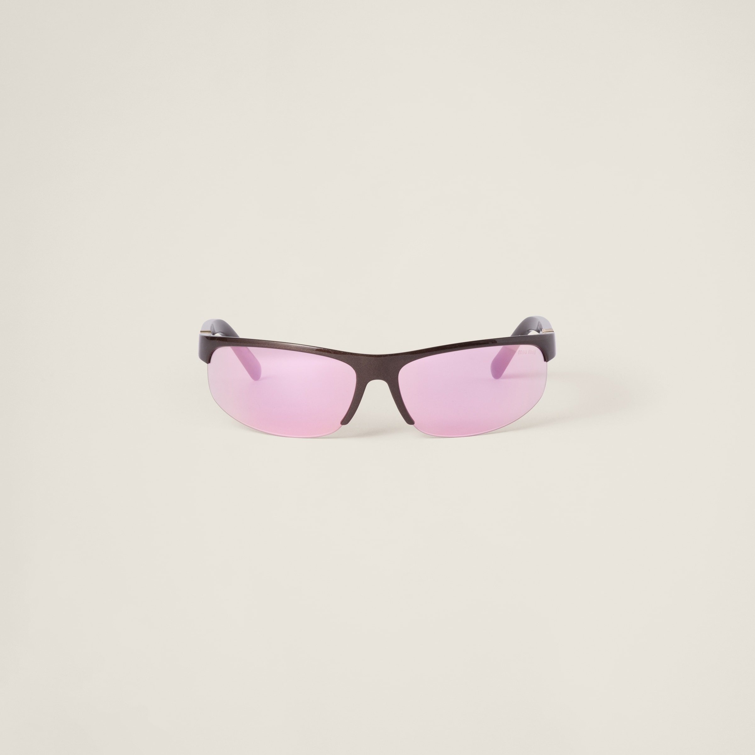 Miu Miu Runway Sunglasses In Mirrored Begonia Lenses