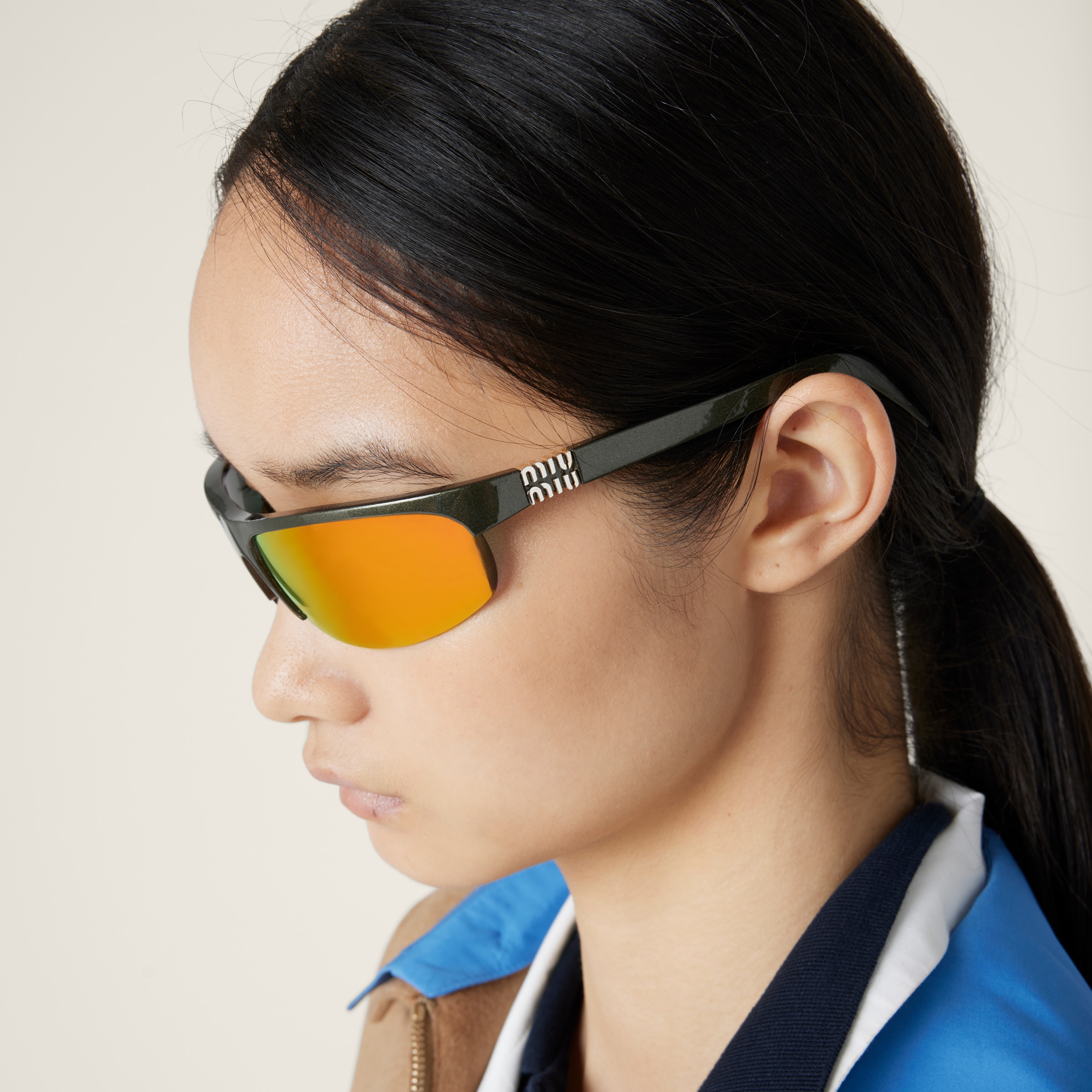 MIU MIU ミュウ ノクターン サングラス モーヴミラーレンズ オレンジ ミラー レンズ ミュウ ノクターン サングラス | Miu Miu