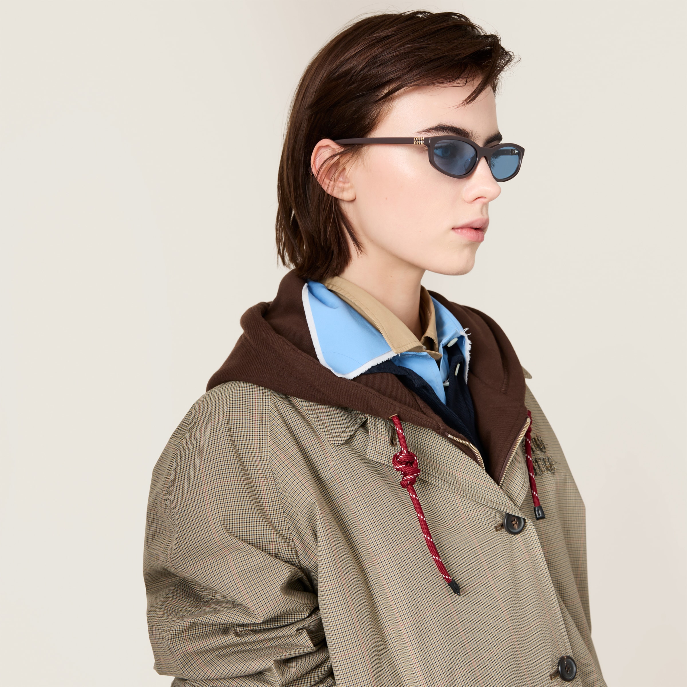 Indigo Lenses Miu Regard Sunglasses | Miu Miu
