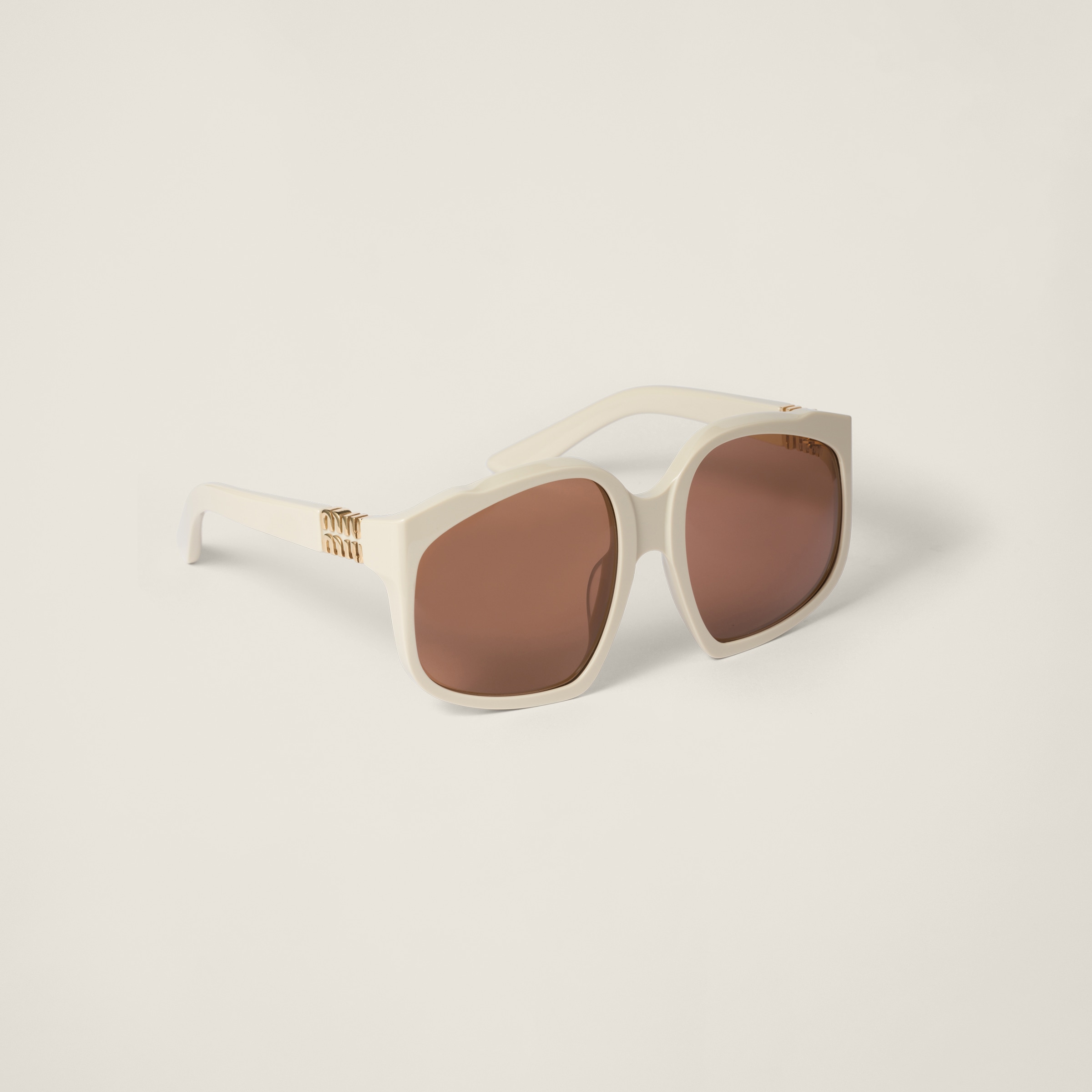 Miu Miu Miu Ombre Sunglasses In Chocolate Brown Lenses