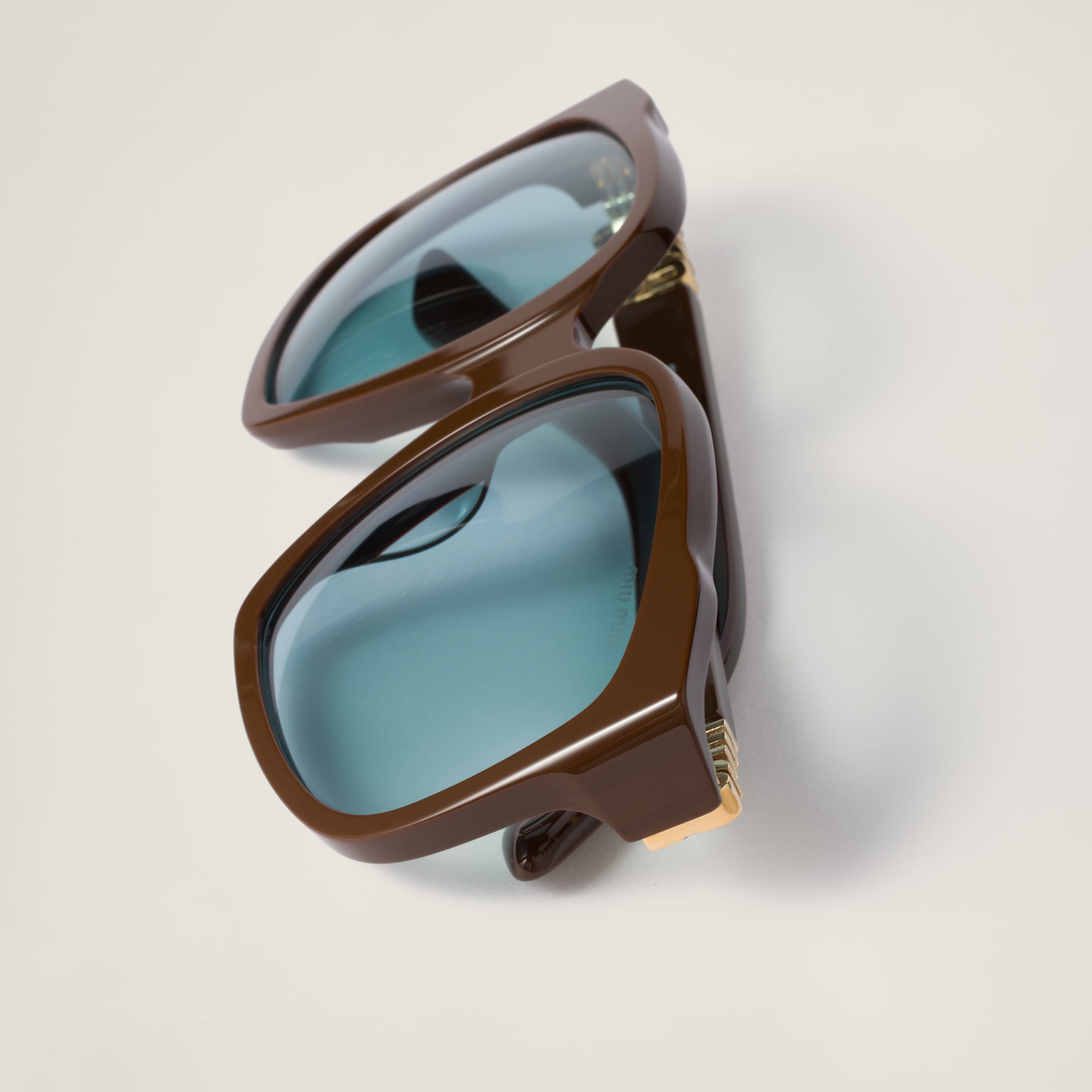 Miu Miu Miu Ombre Sunglasses In Celeste Lenses