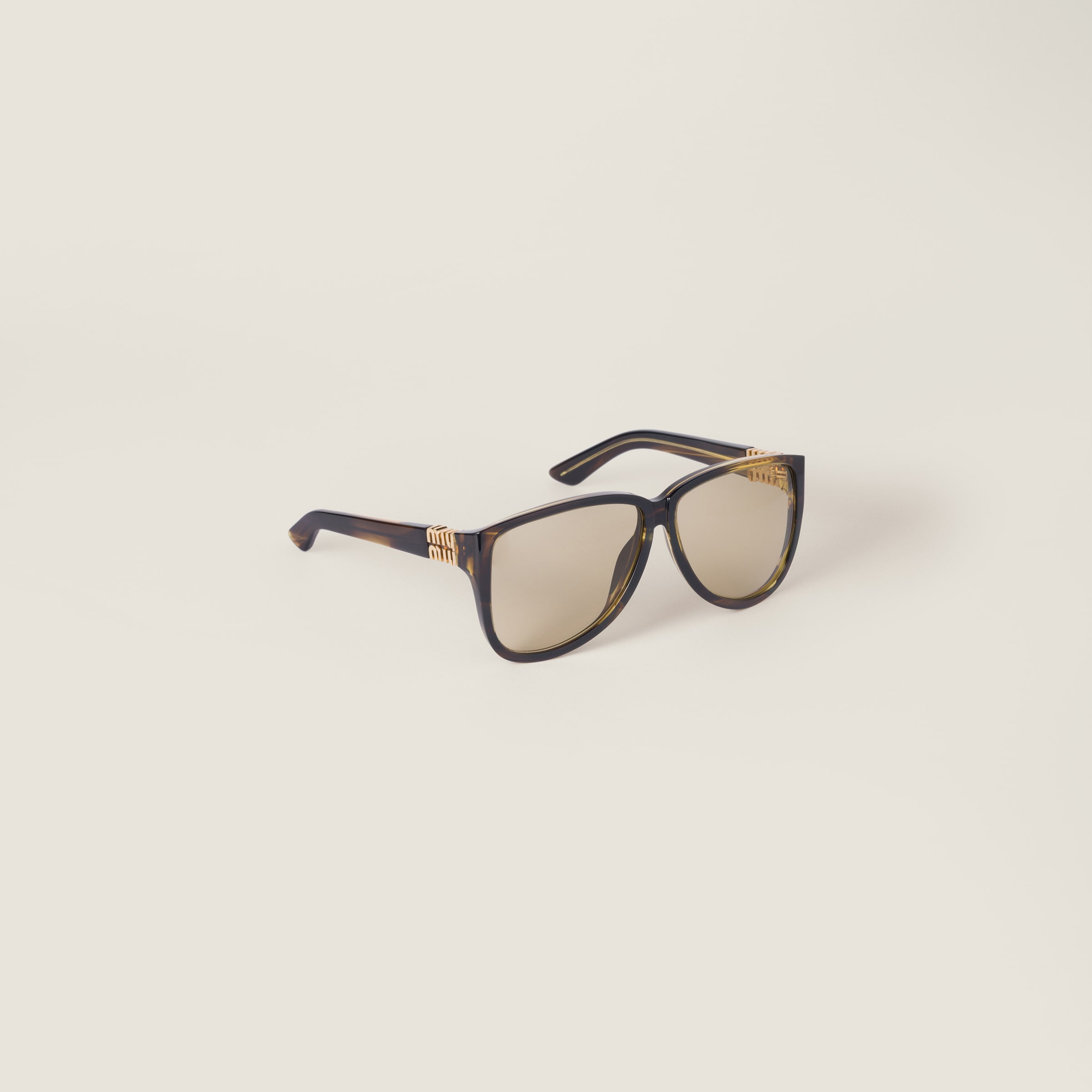 Miu Miu Miu Ombre Sunglasses In Gray