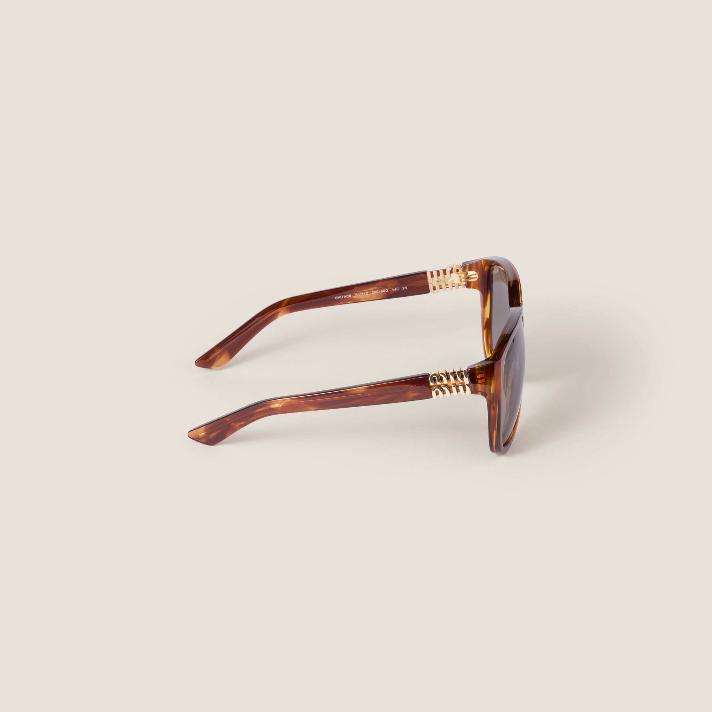Miu Miu 61mm Pilot Sunglasses In Brown