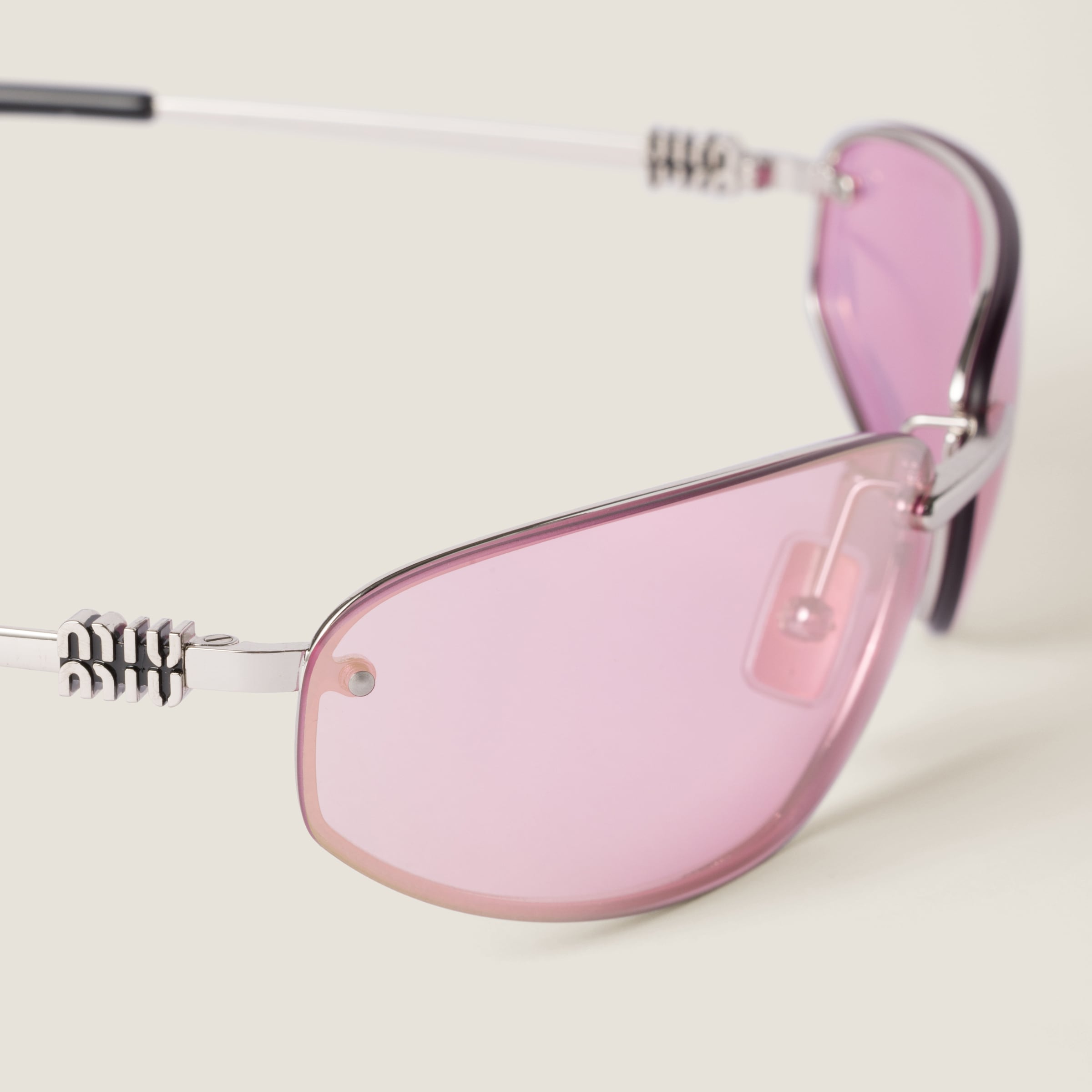 Mirrored Begonia Lenses Miu Nocturne Sunglasses | Miu Miu