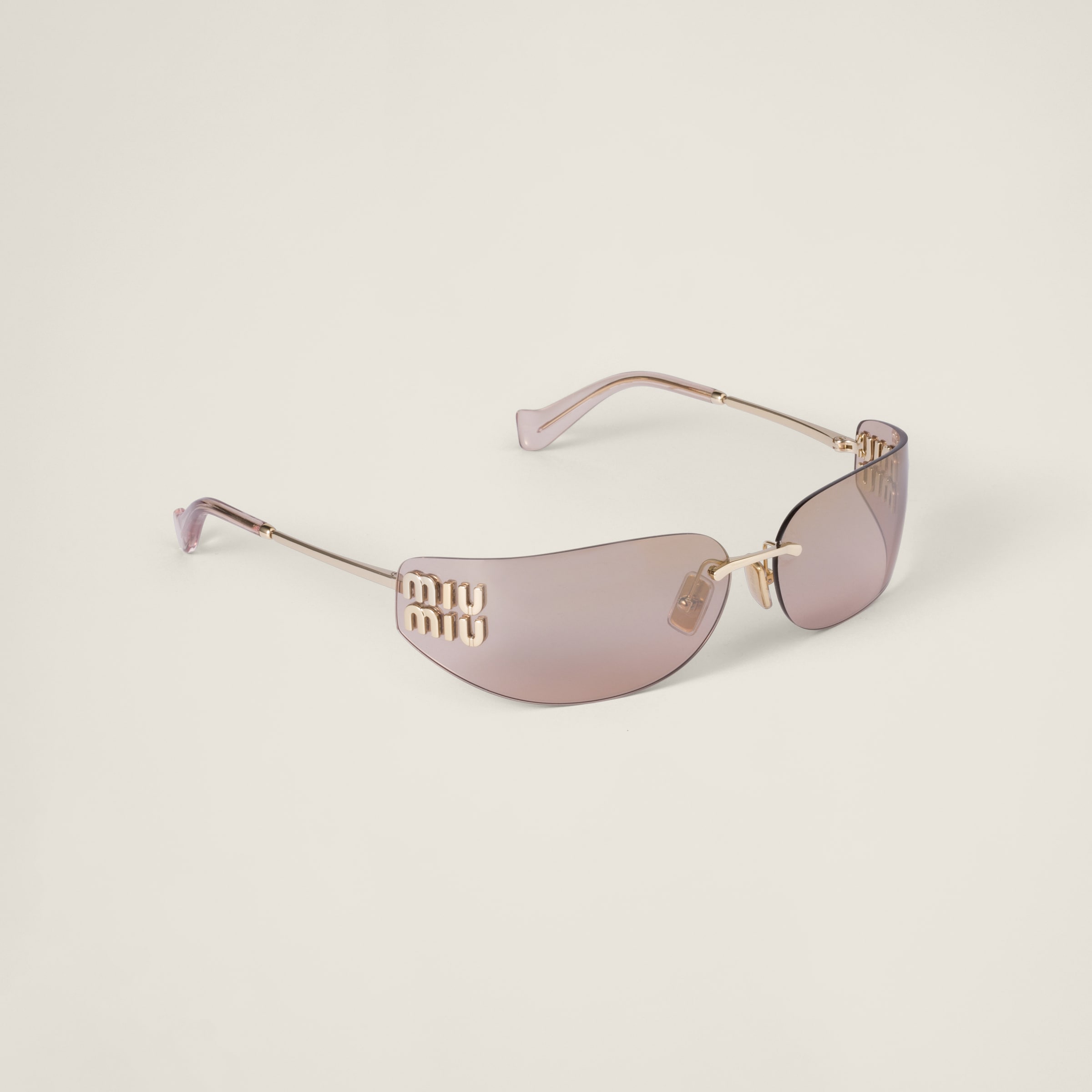 Bronze Lenses Miu Miu Logo Sunglasses | Miu Miu
