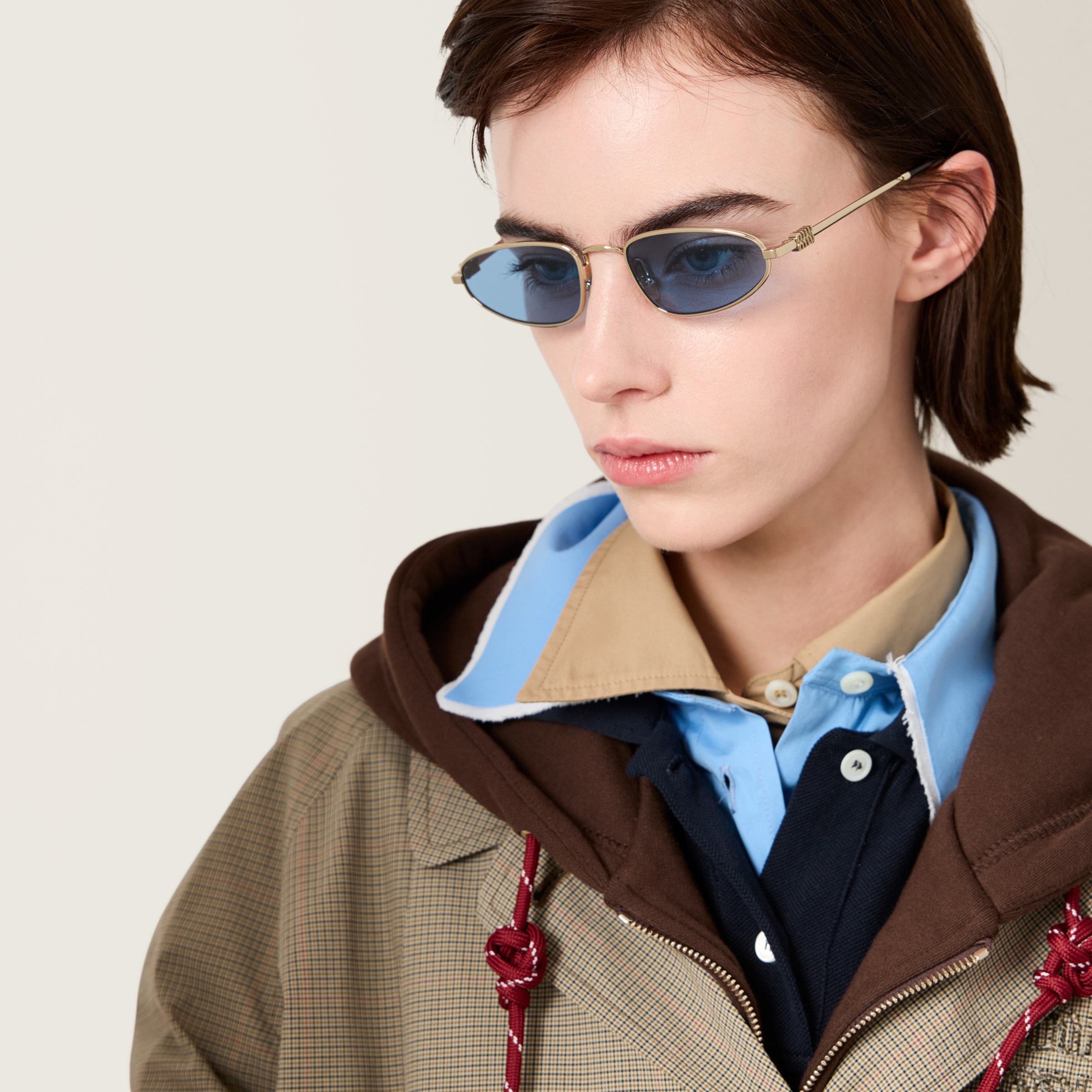 Indigo Lenses Miu Miu Logo Sunglasses | Miu Miu Indigo Lenses Miu Miu Logo Sunglasses | Miu Miu